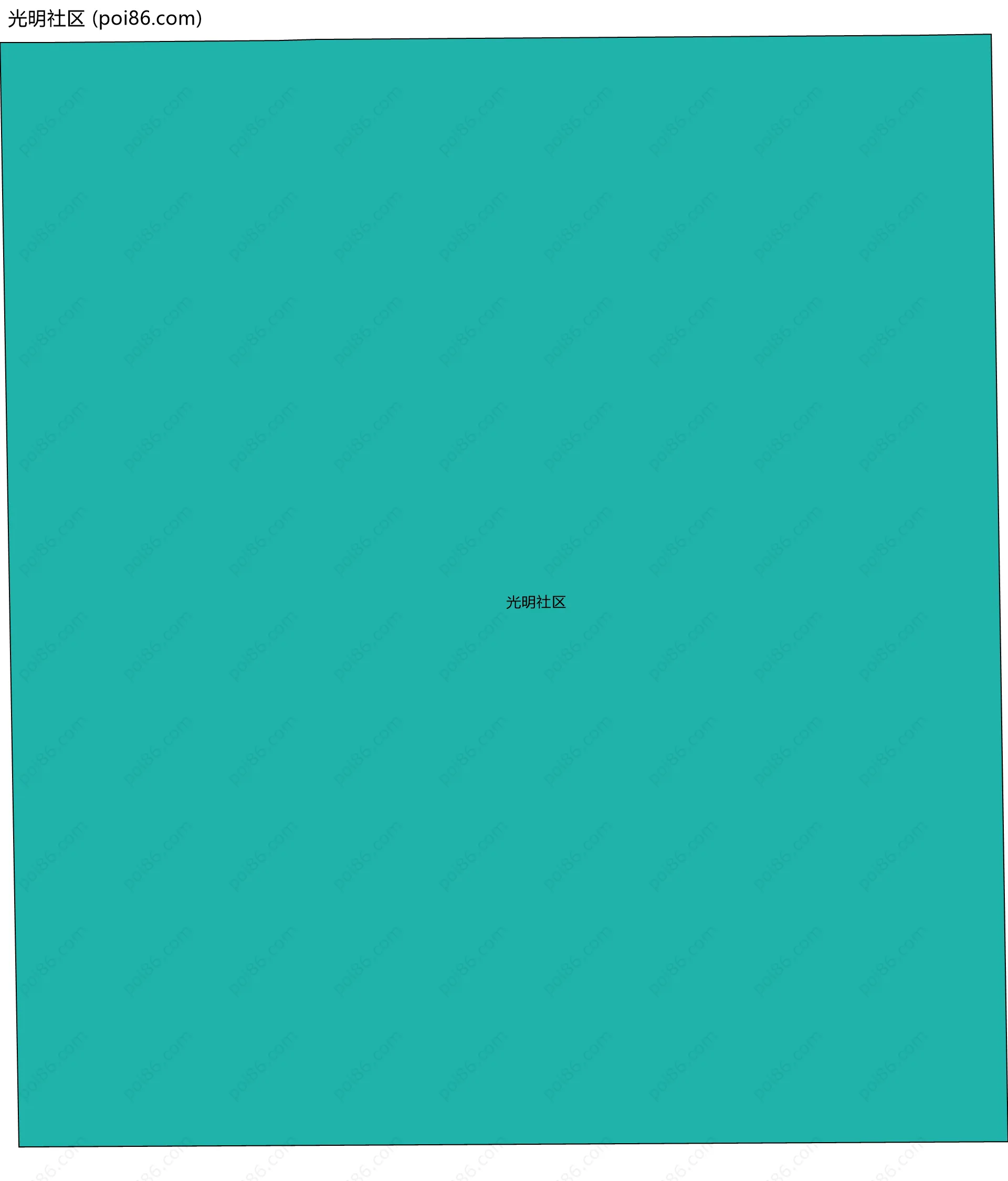 光明社区边界地图