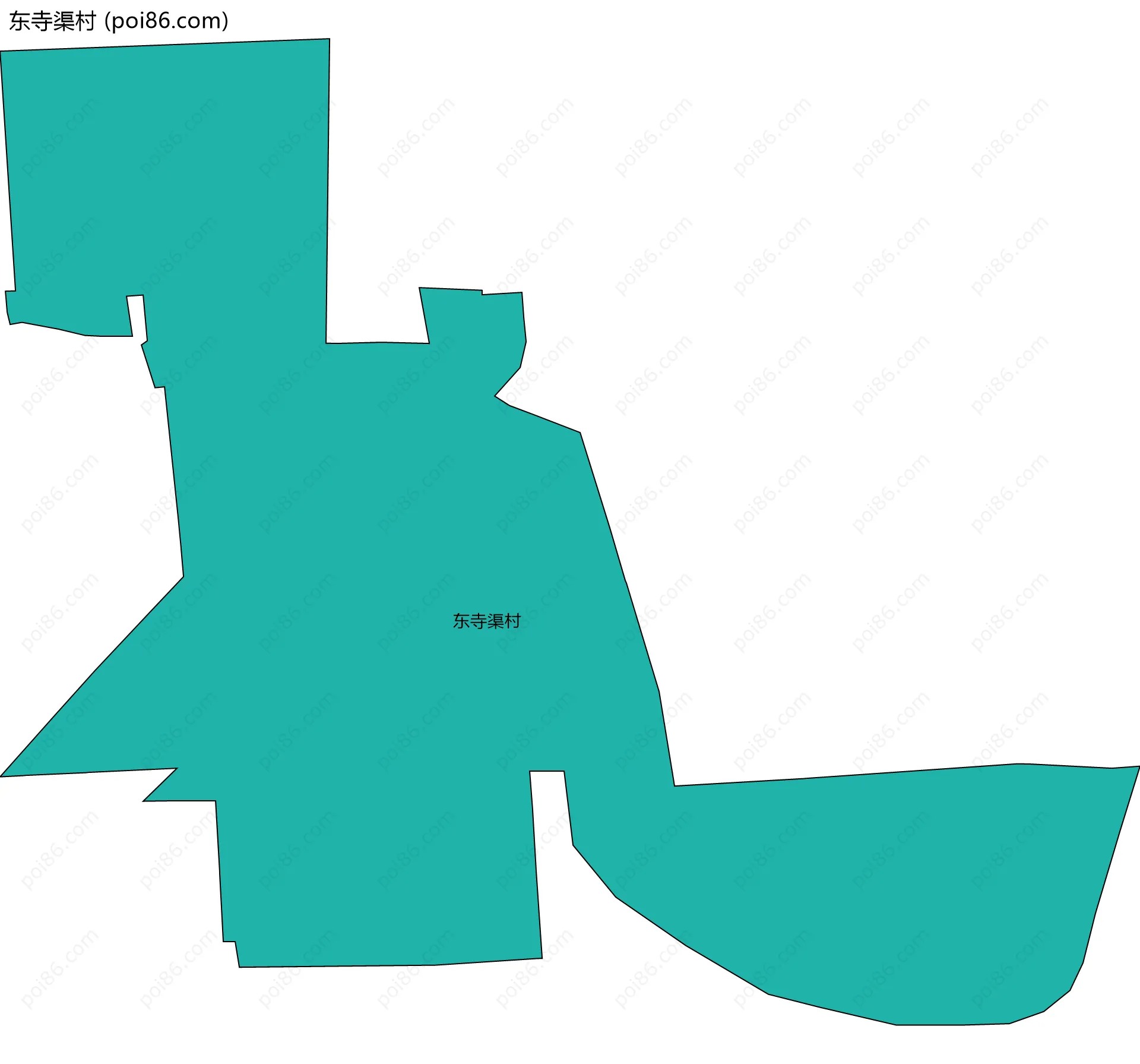 东寺渠村边界地图