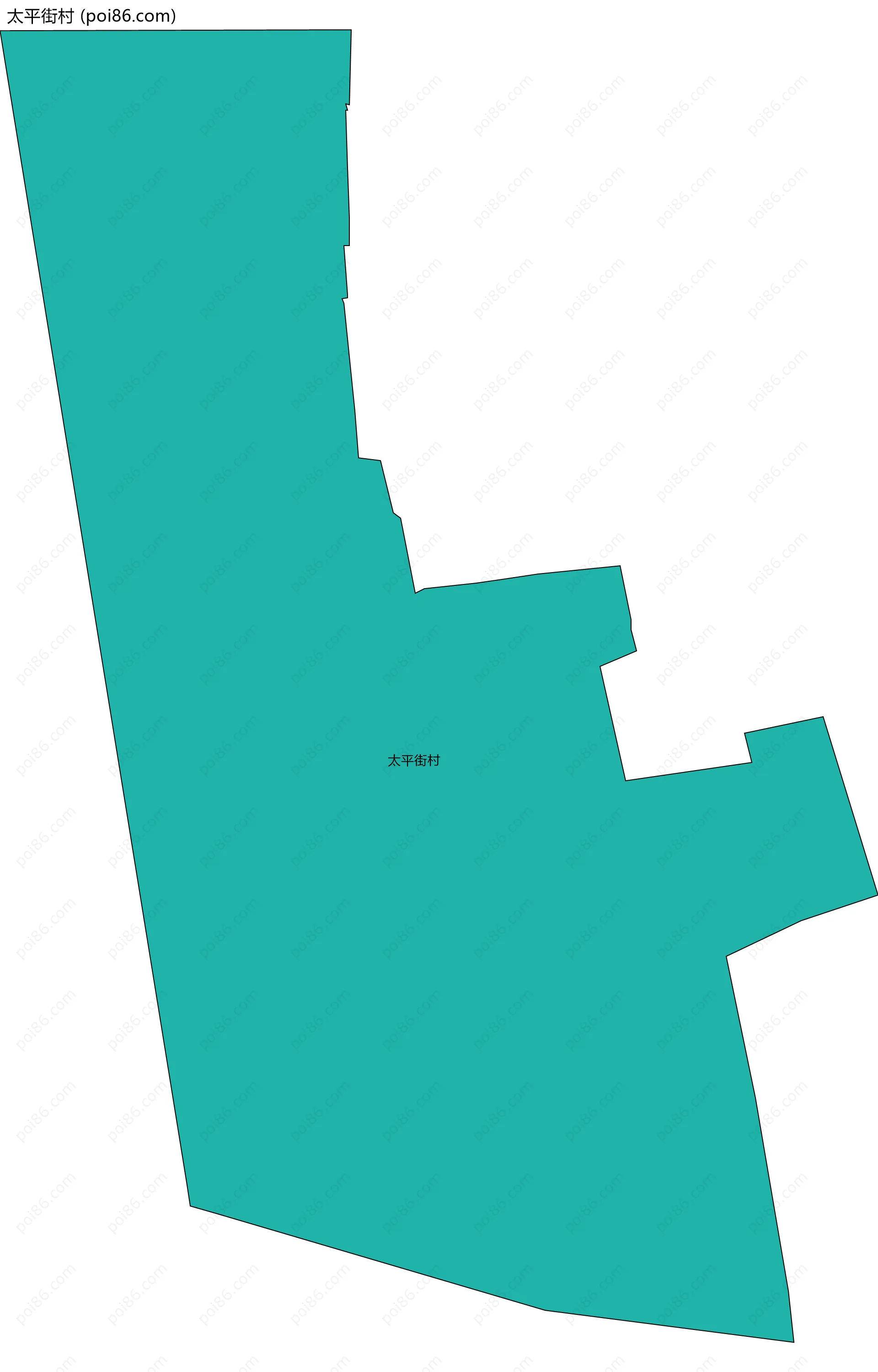 太平街村边界地图