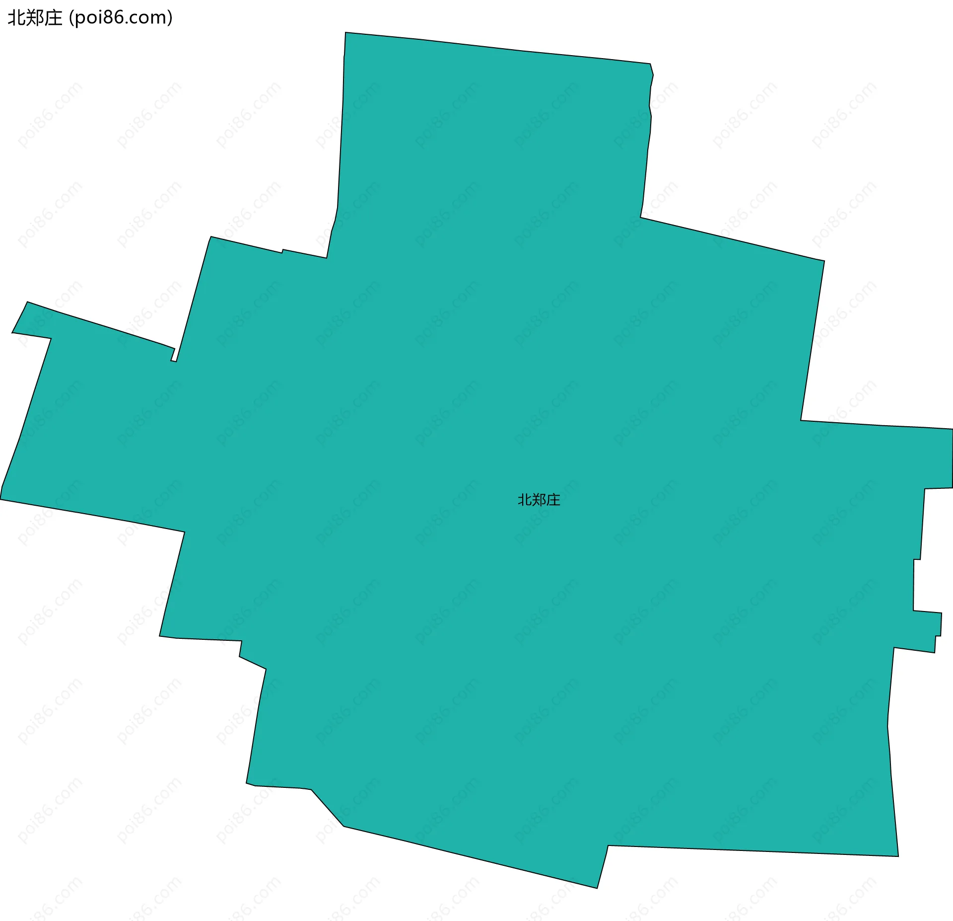 北郑庄边界地图