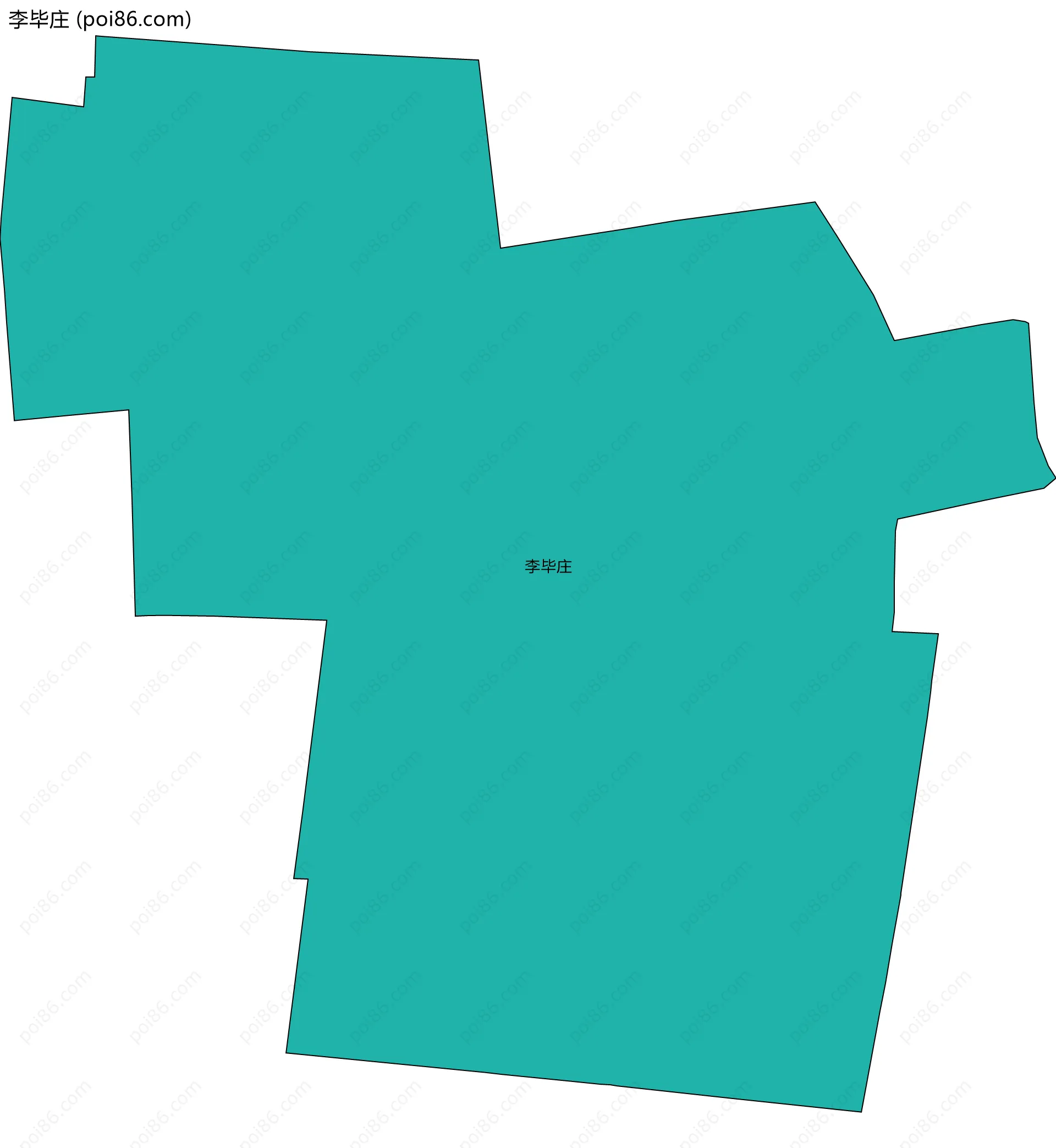 李毕庄边界地图