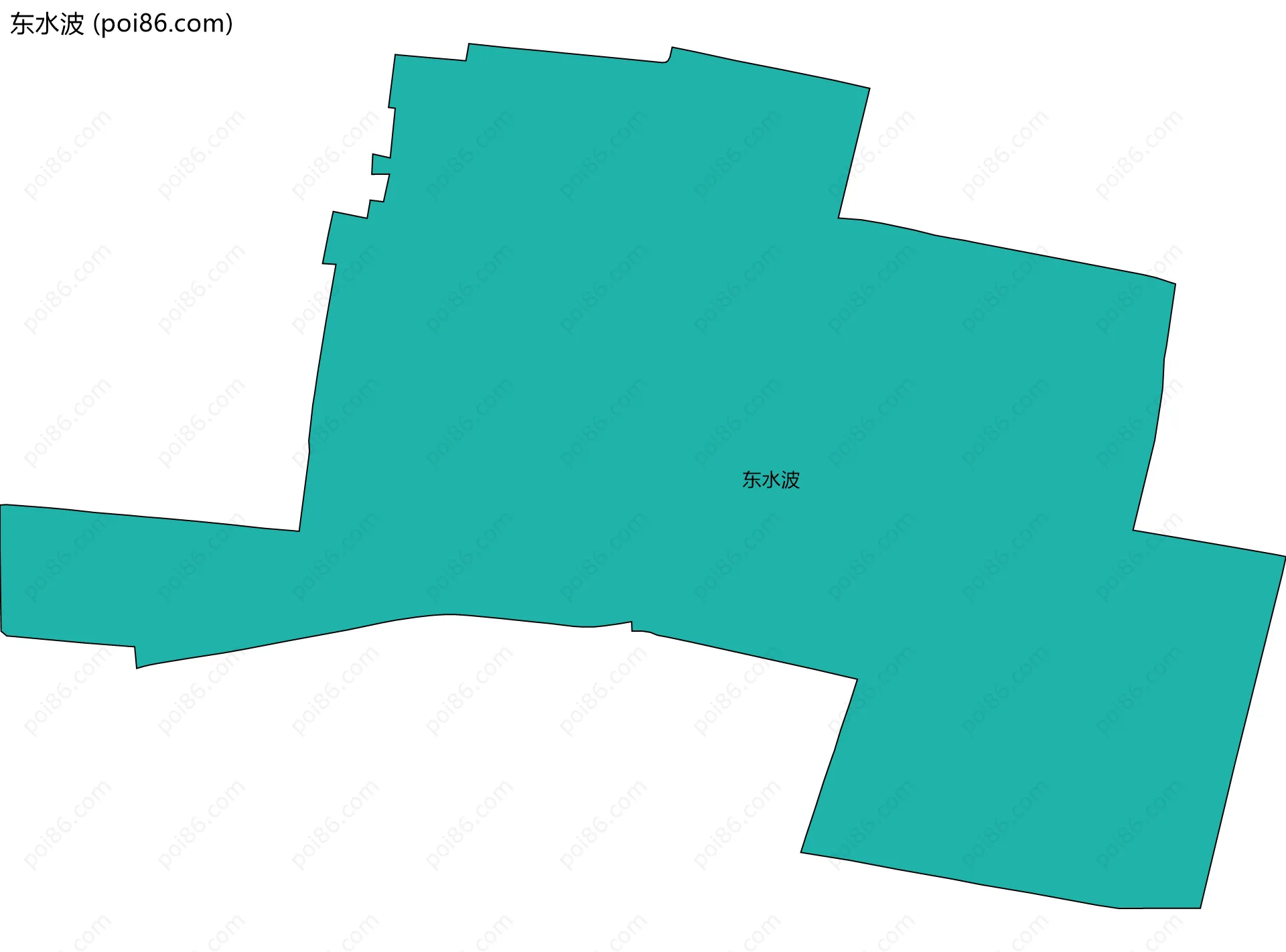 东水波边界地图