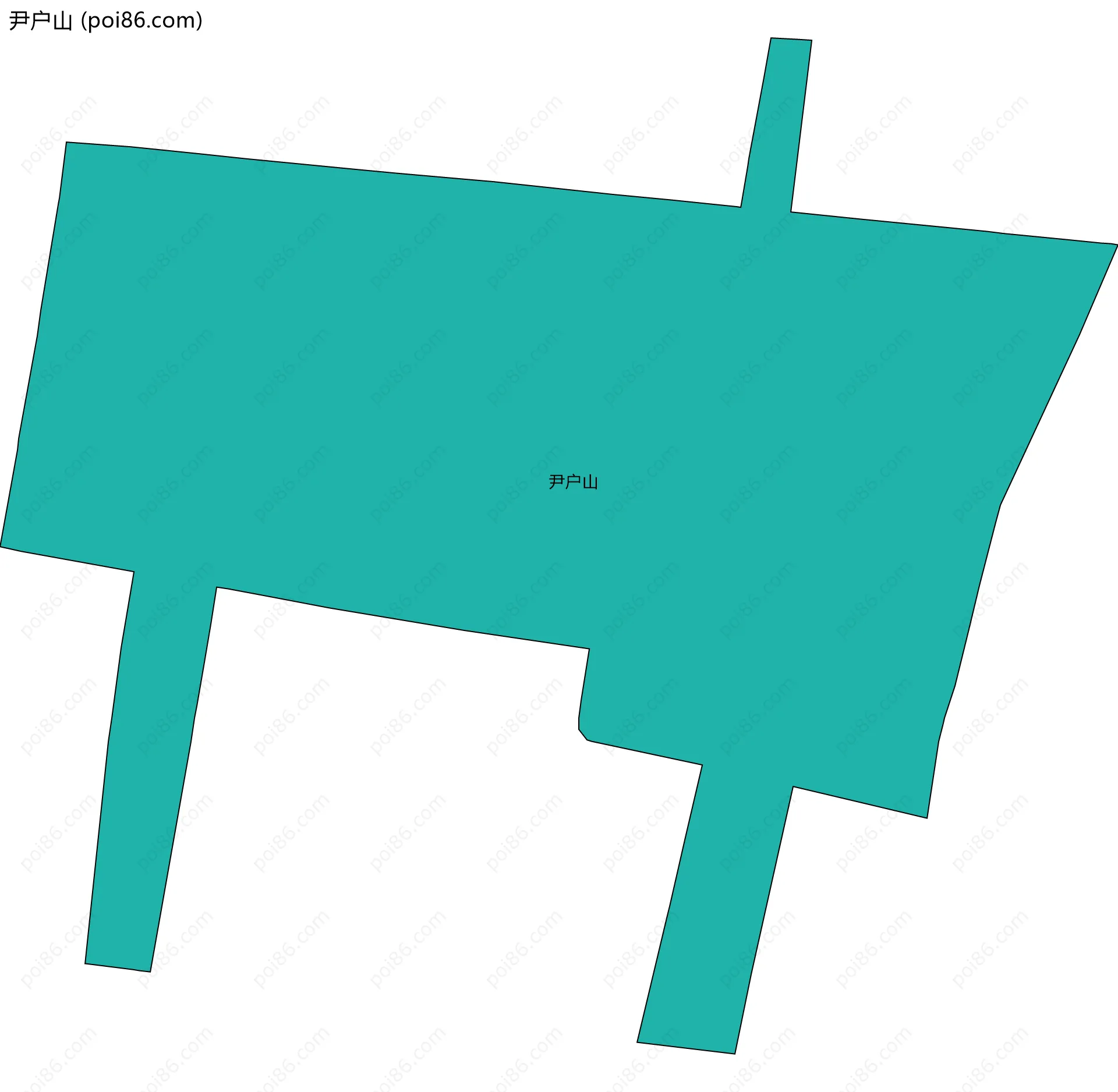 尹户山边界地图