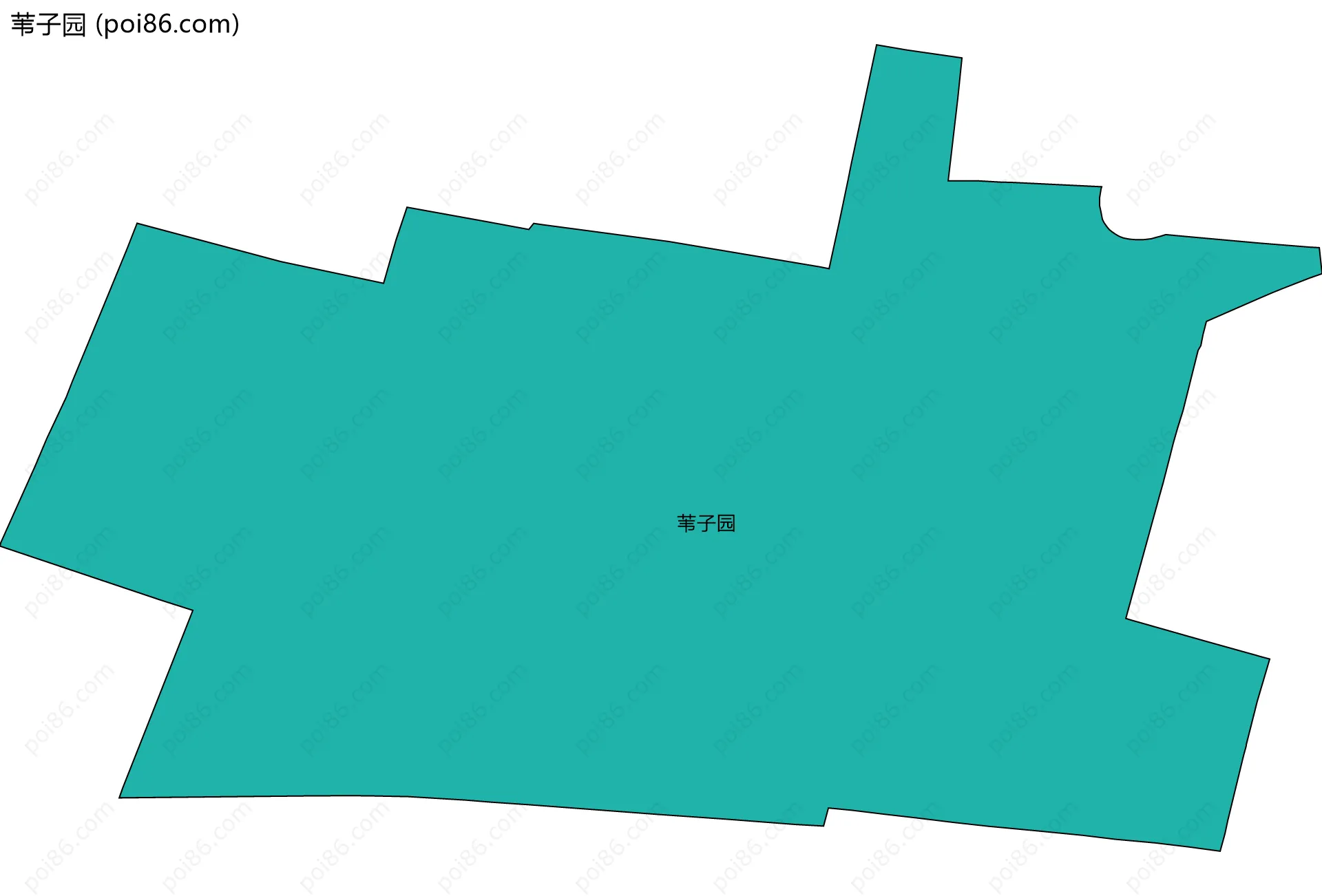 苇子园边界地图