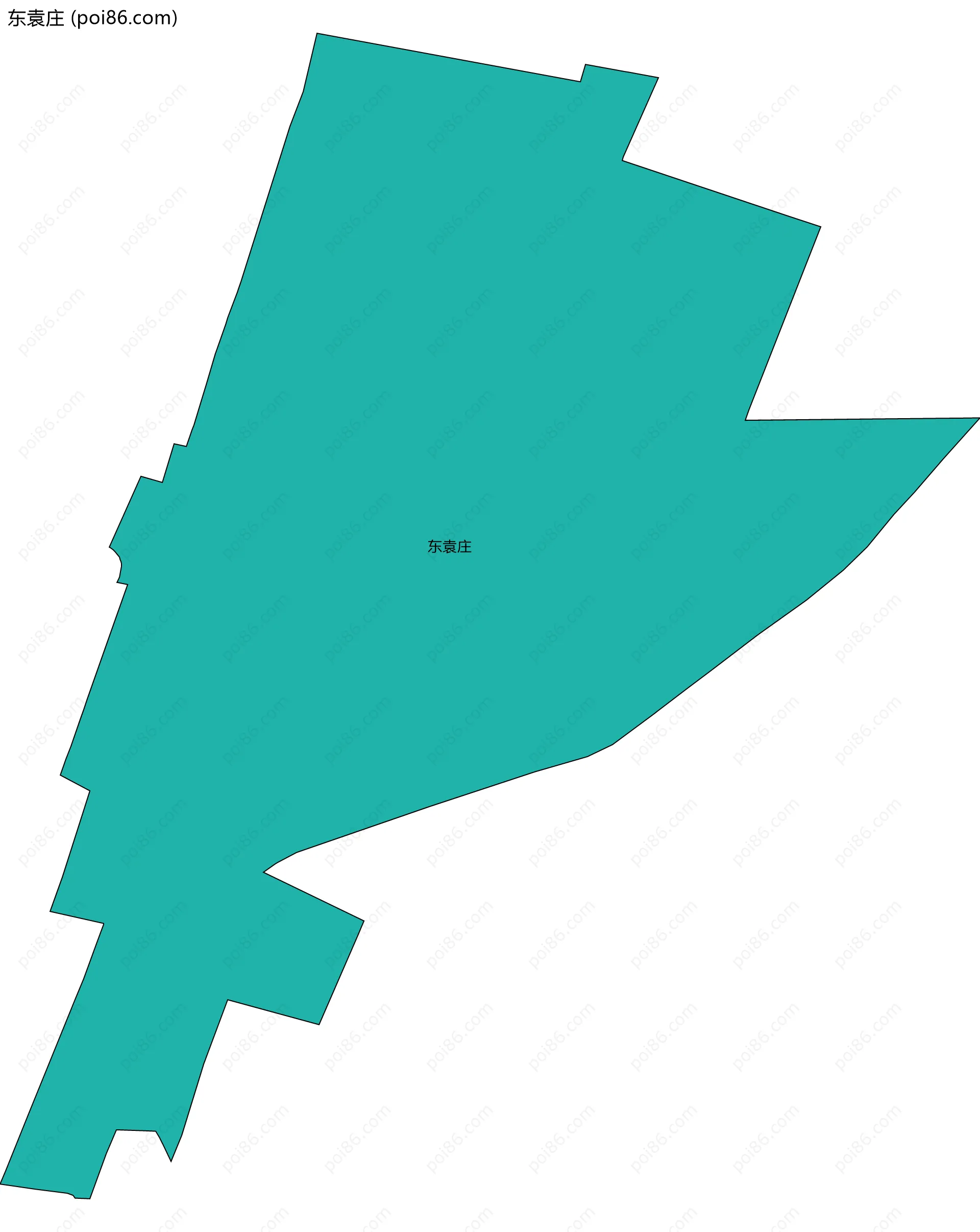 东袁庄边界地图