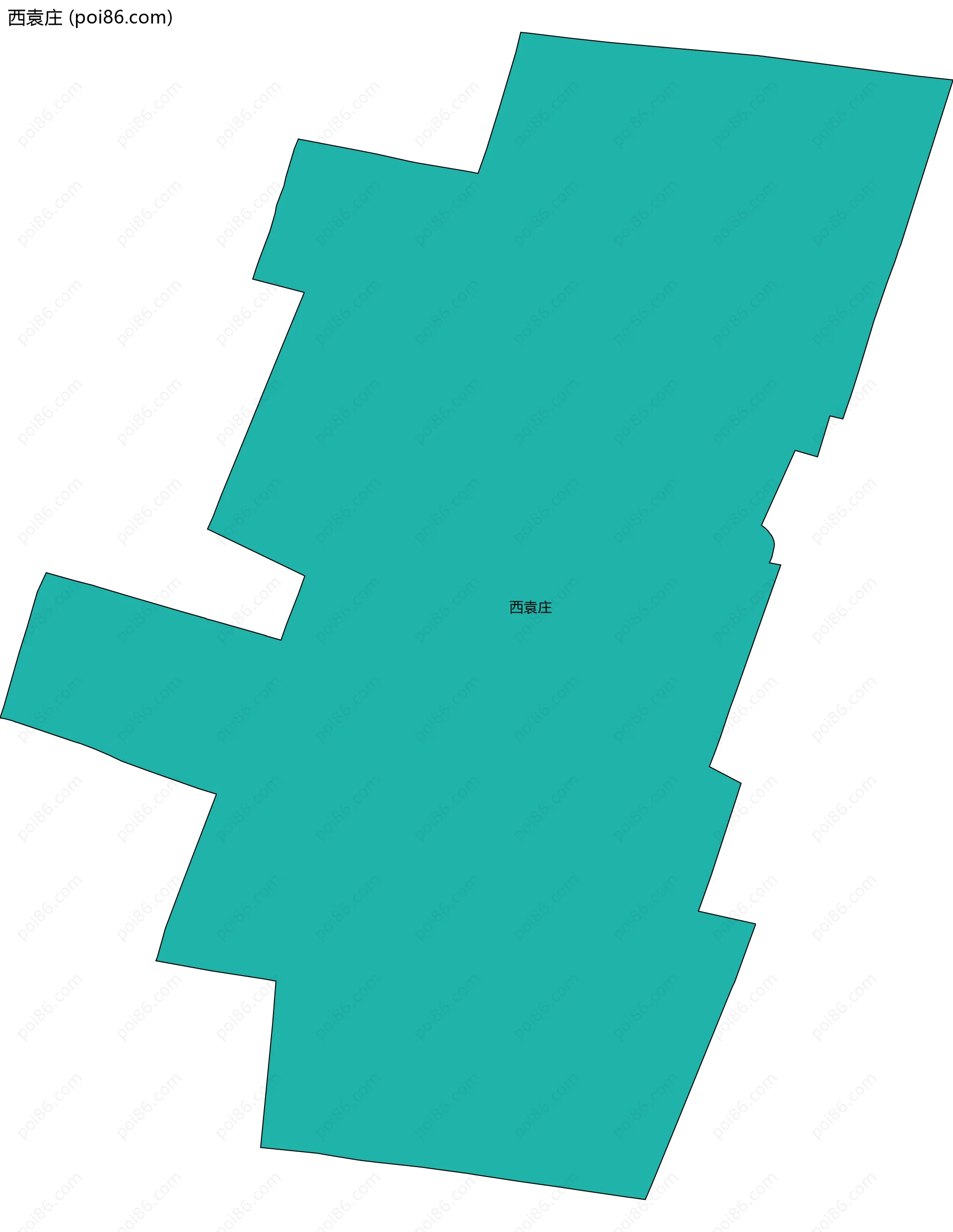 西袁庄边界地图