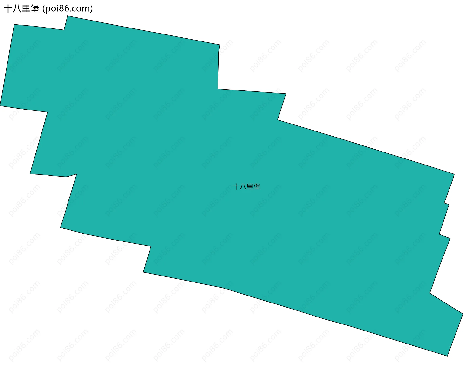 十八里堡边界地图