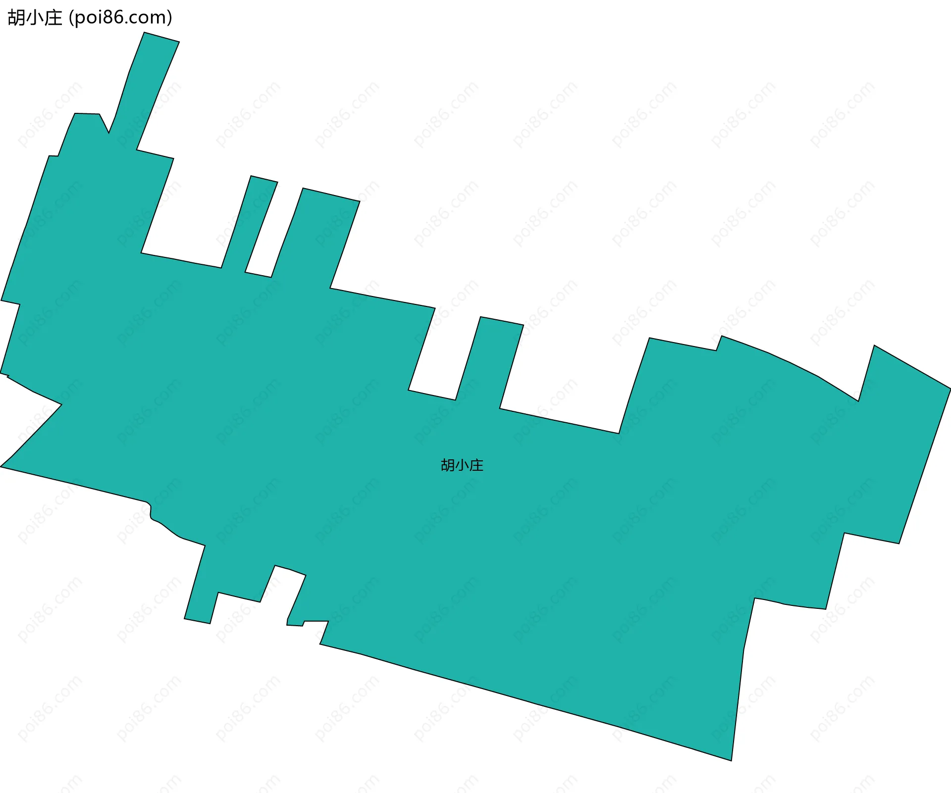 胡小庄边界地图
