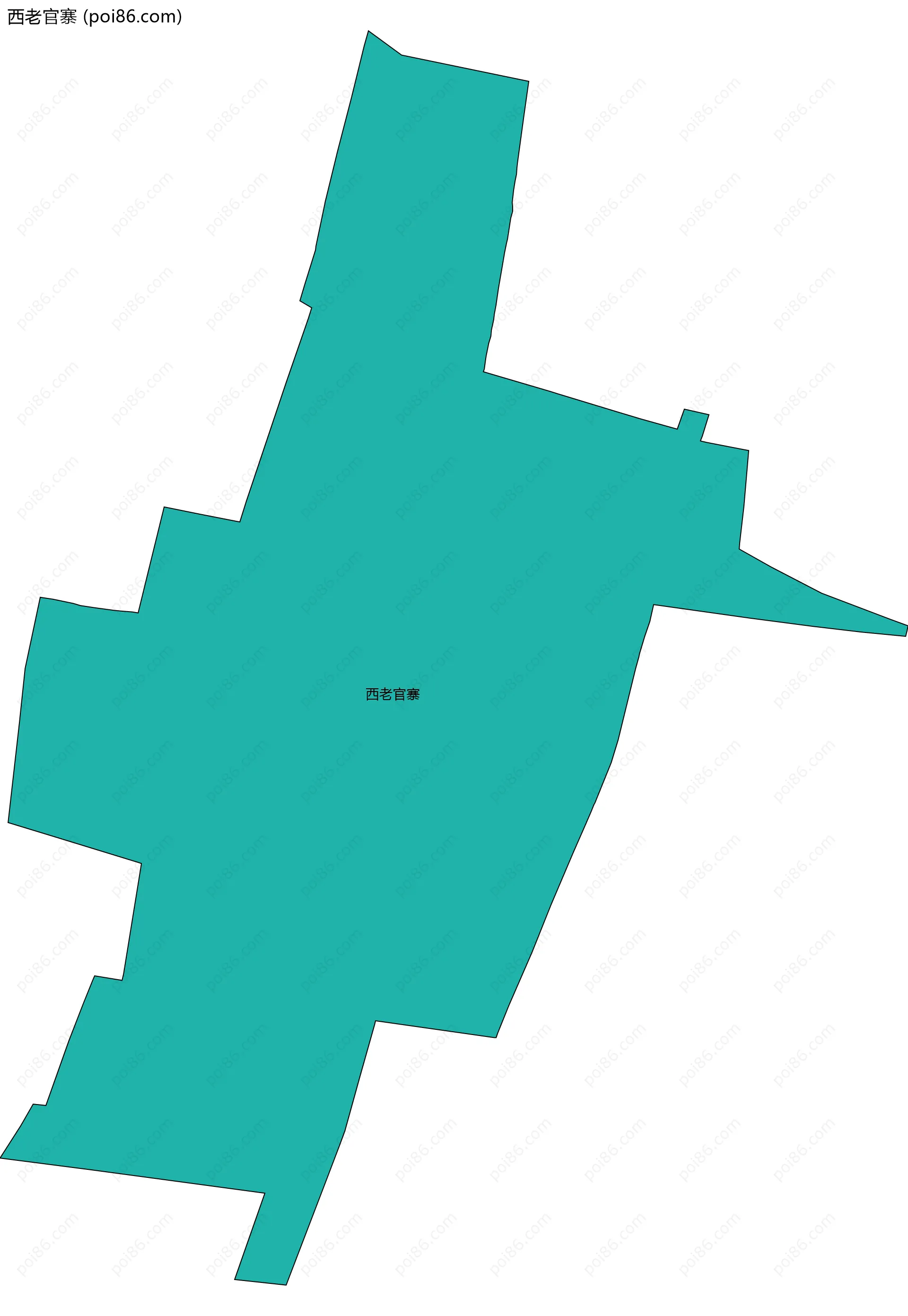 西老官寨边界地图