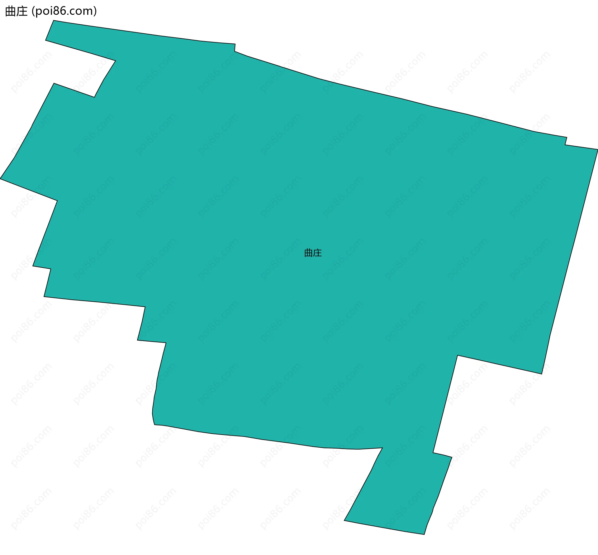 曲庄边界地图