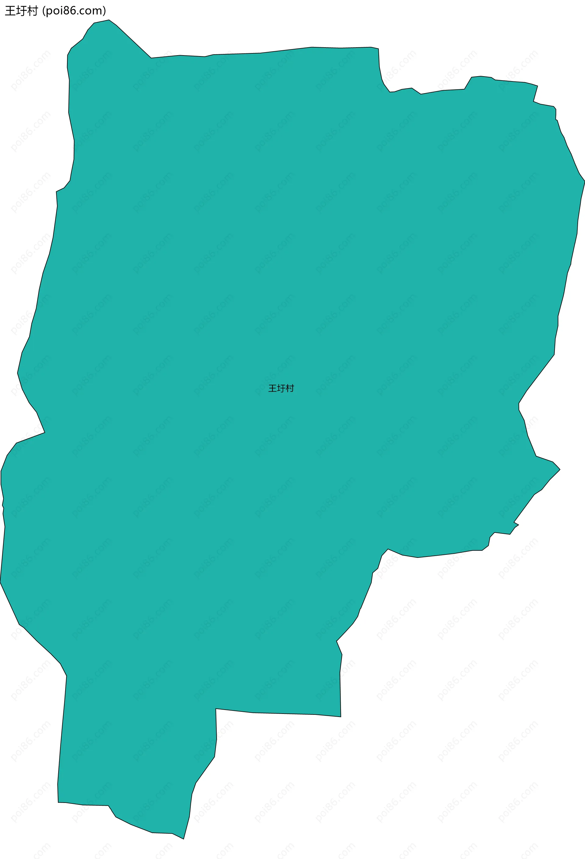 王圩村边界地图