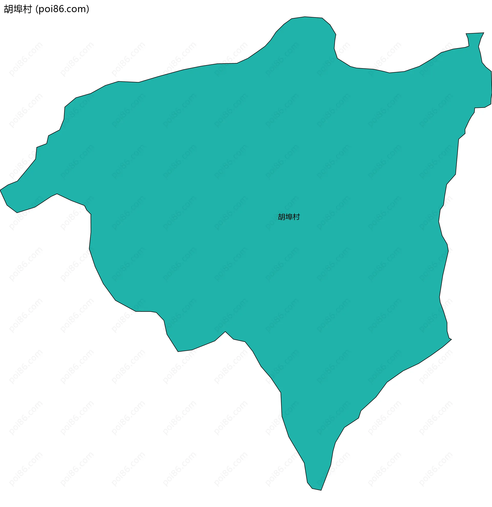 胡埠村边界地图