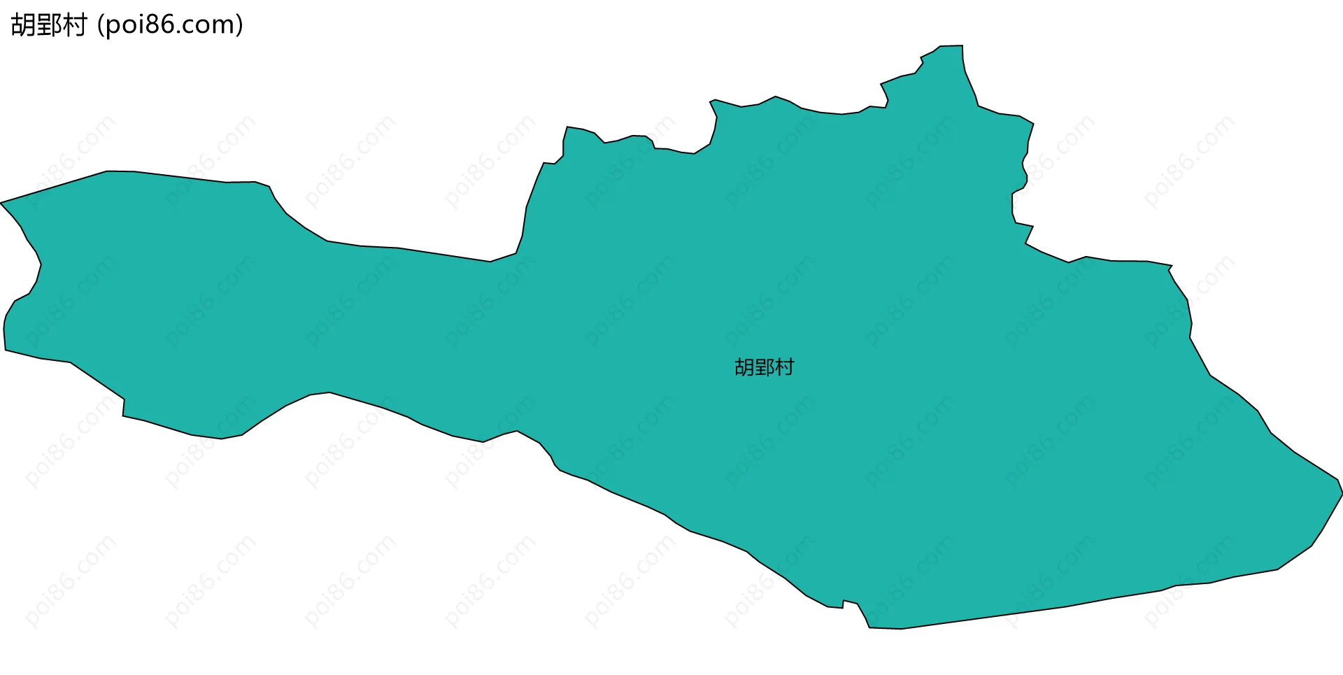 胡郢村边界地图