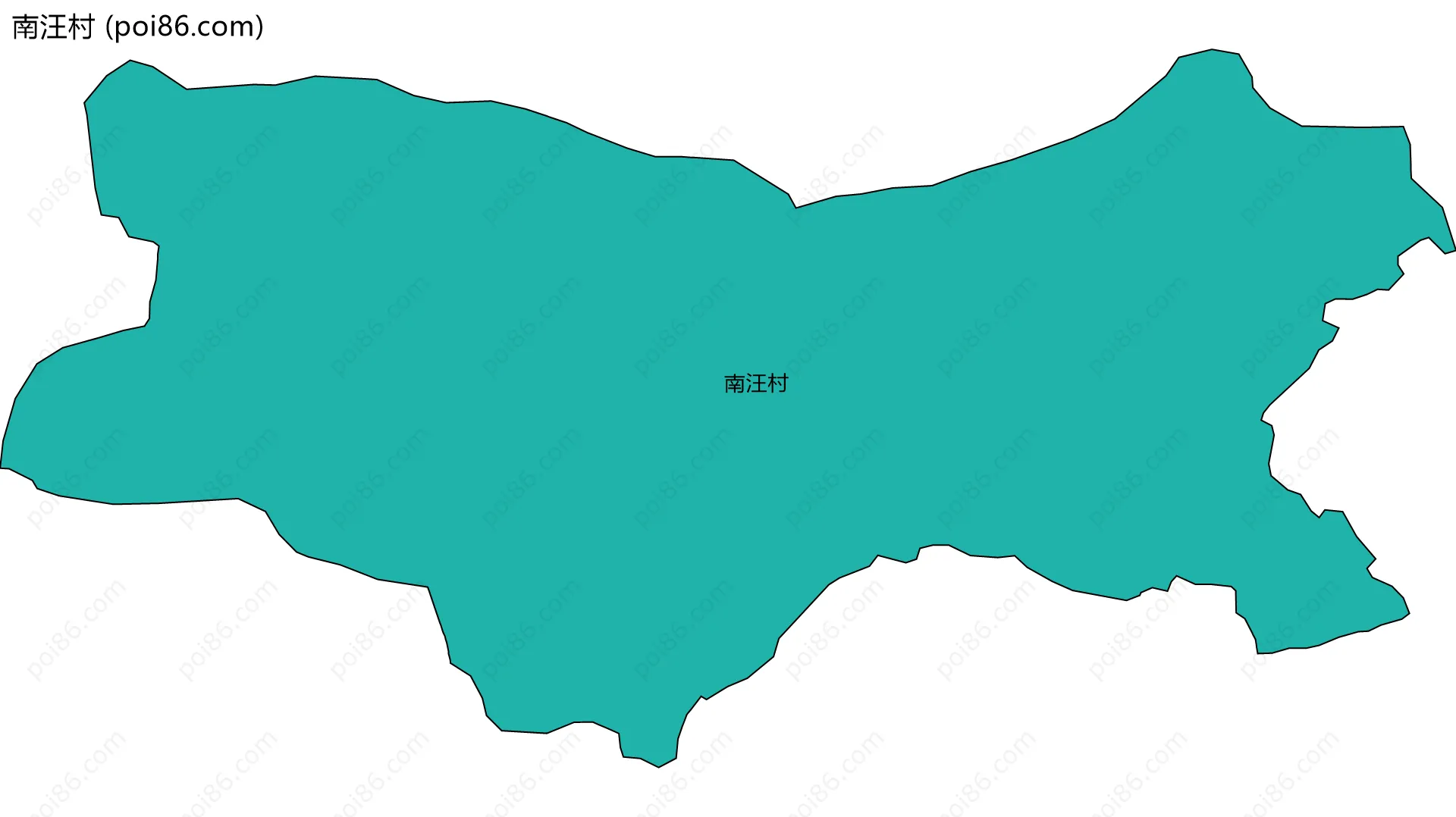 南汪村边界地图