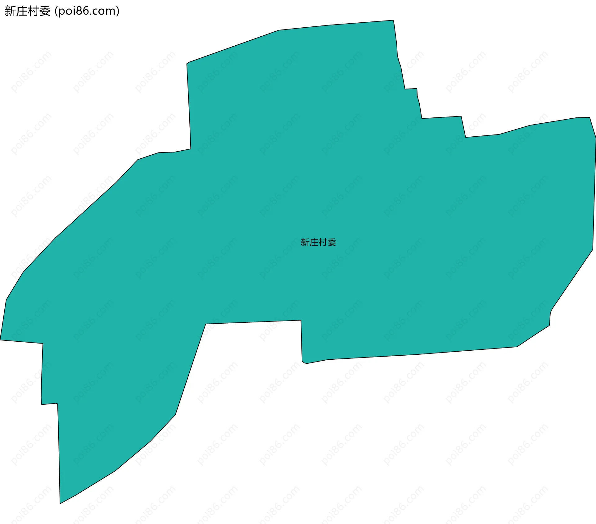 新庄村委边界地图