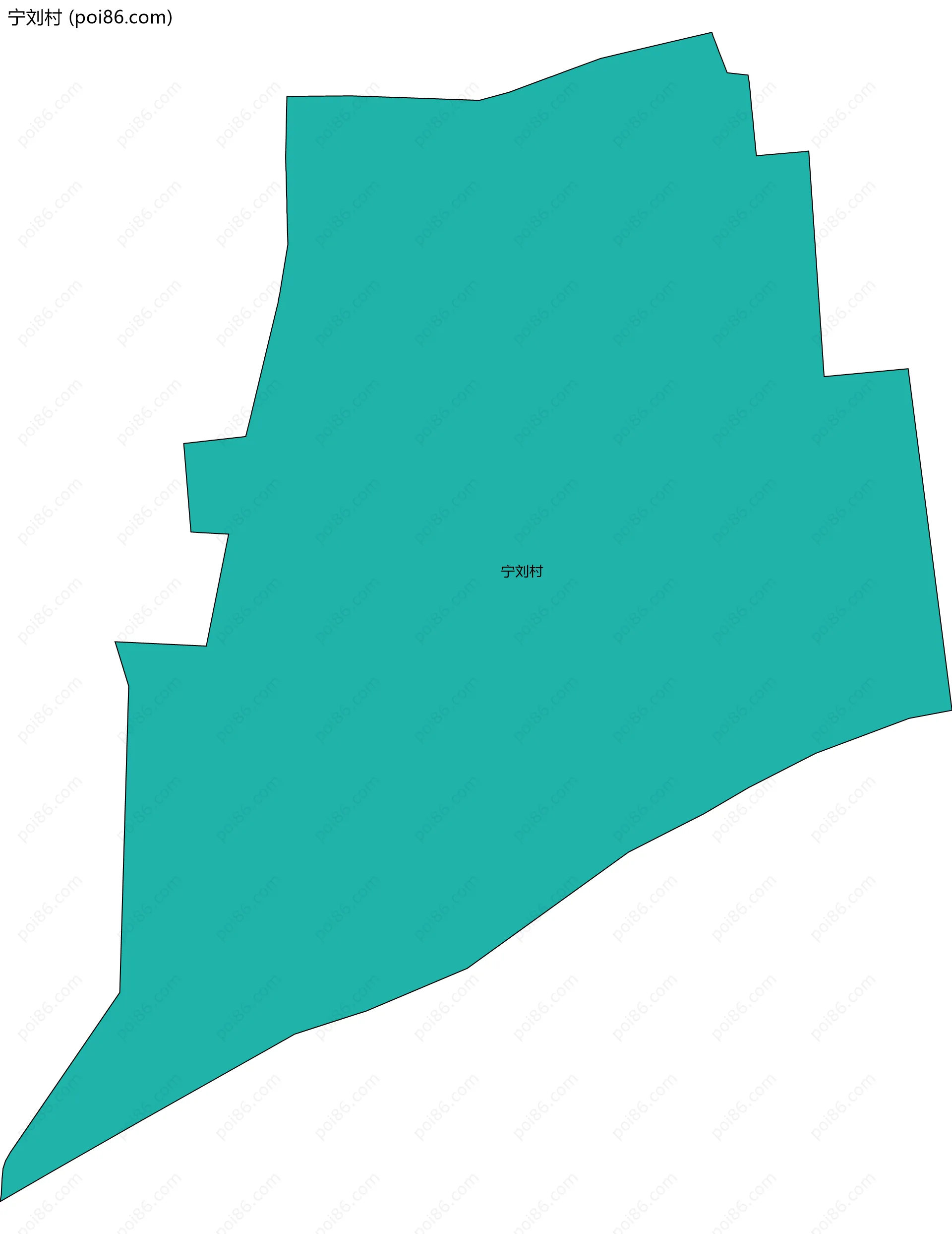 宁刘村边界地图