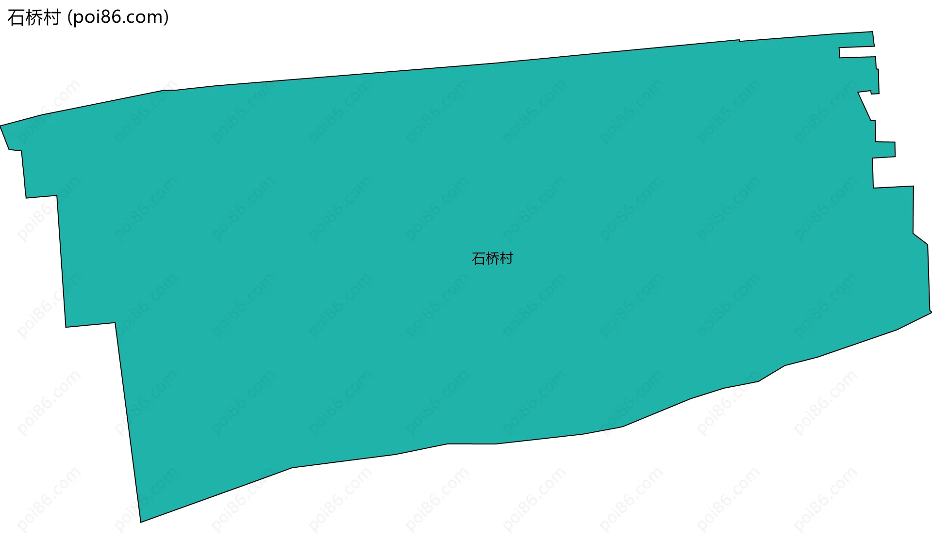 石桥村边界地图