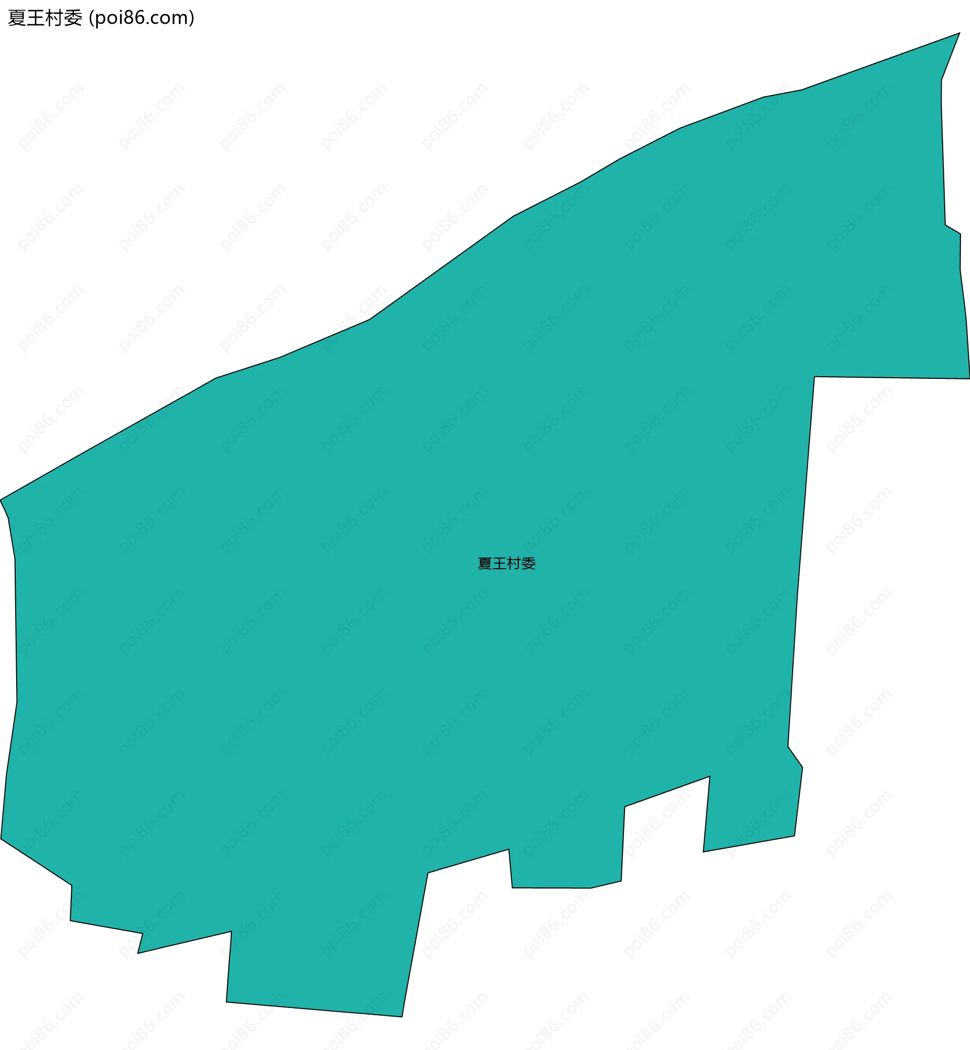 夏王村委边界地图