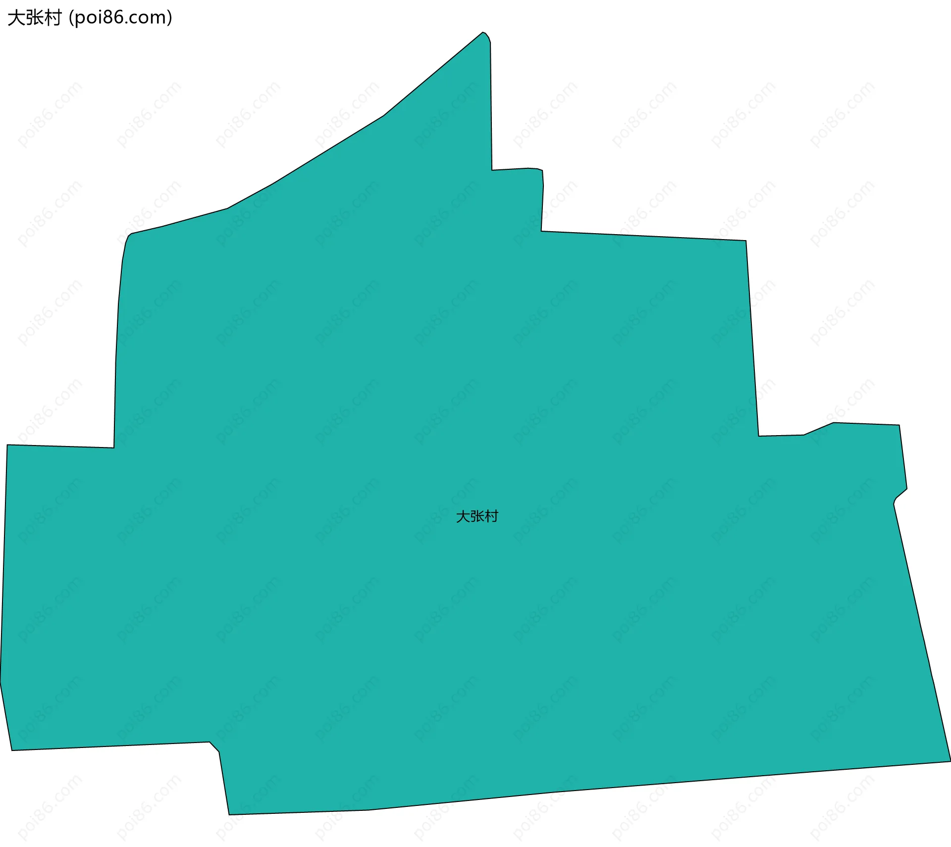 大张村边界地图