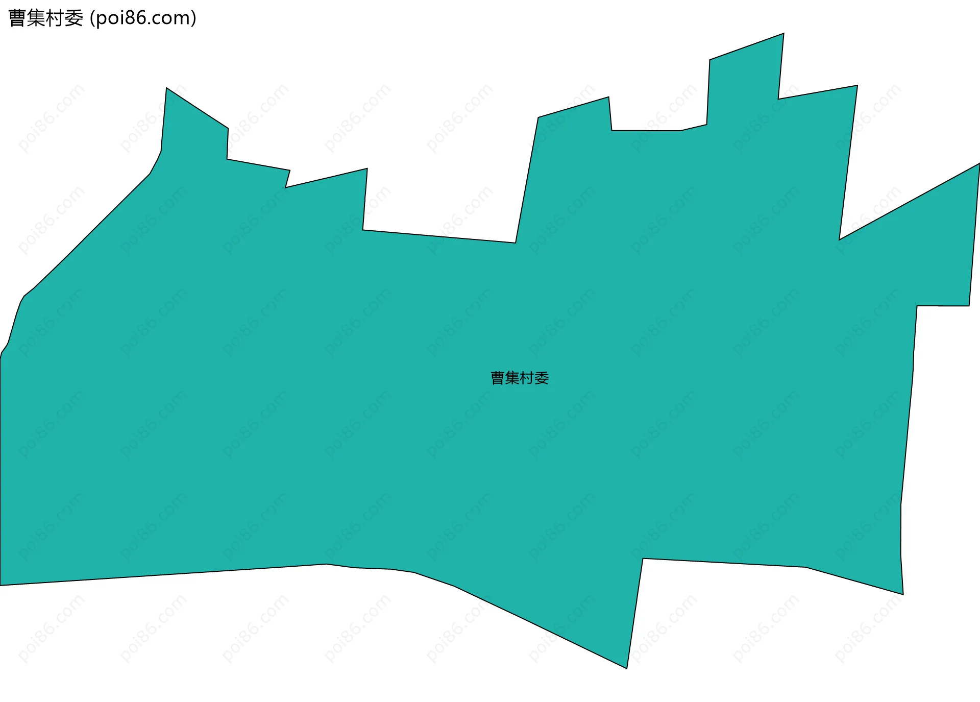 曹集村委边界地图