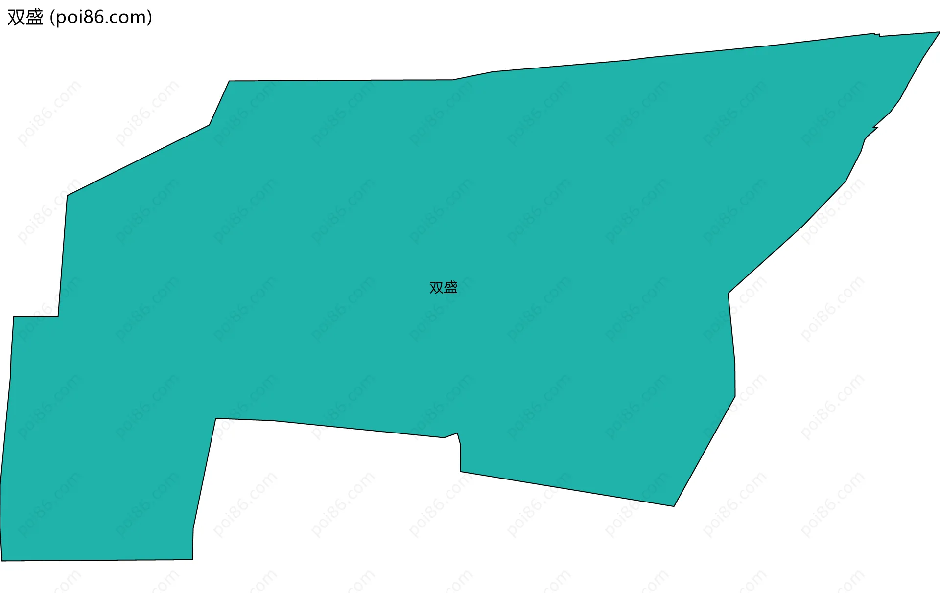 双盛边界地图