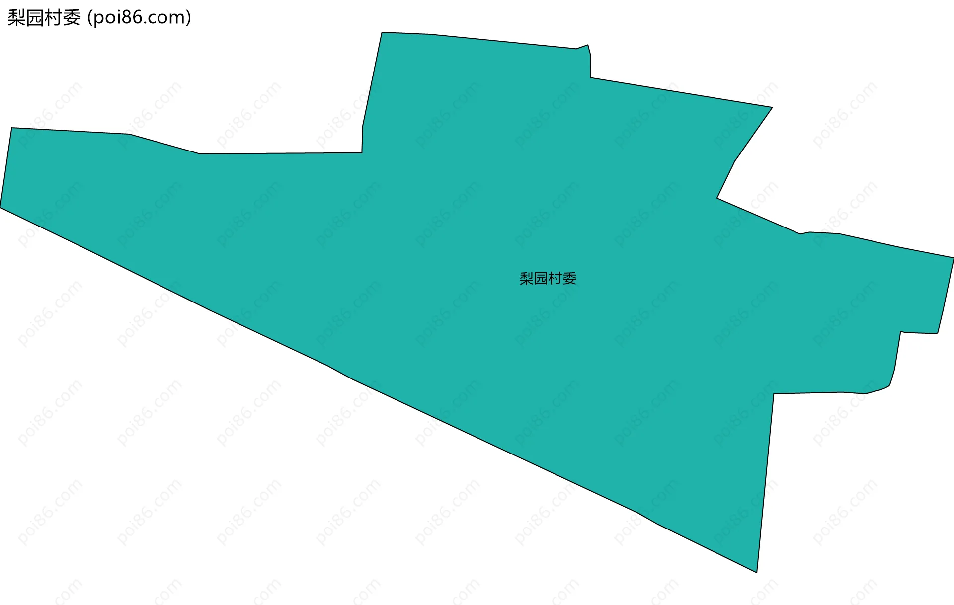 梨园村委边界地图