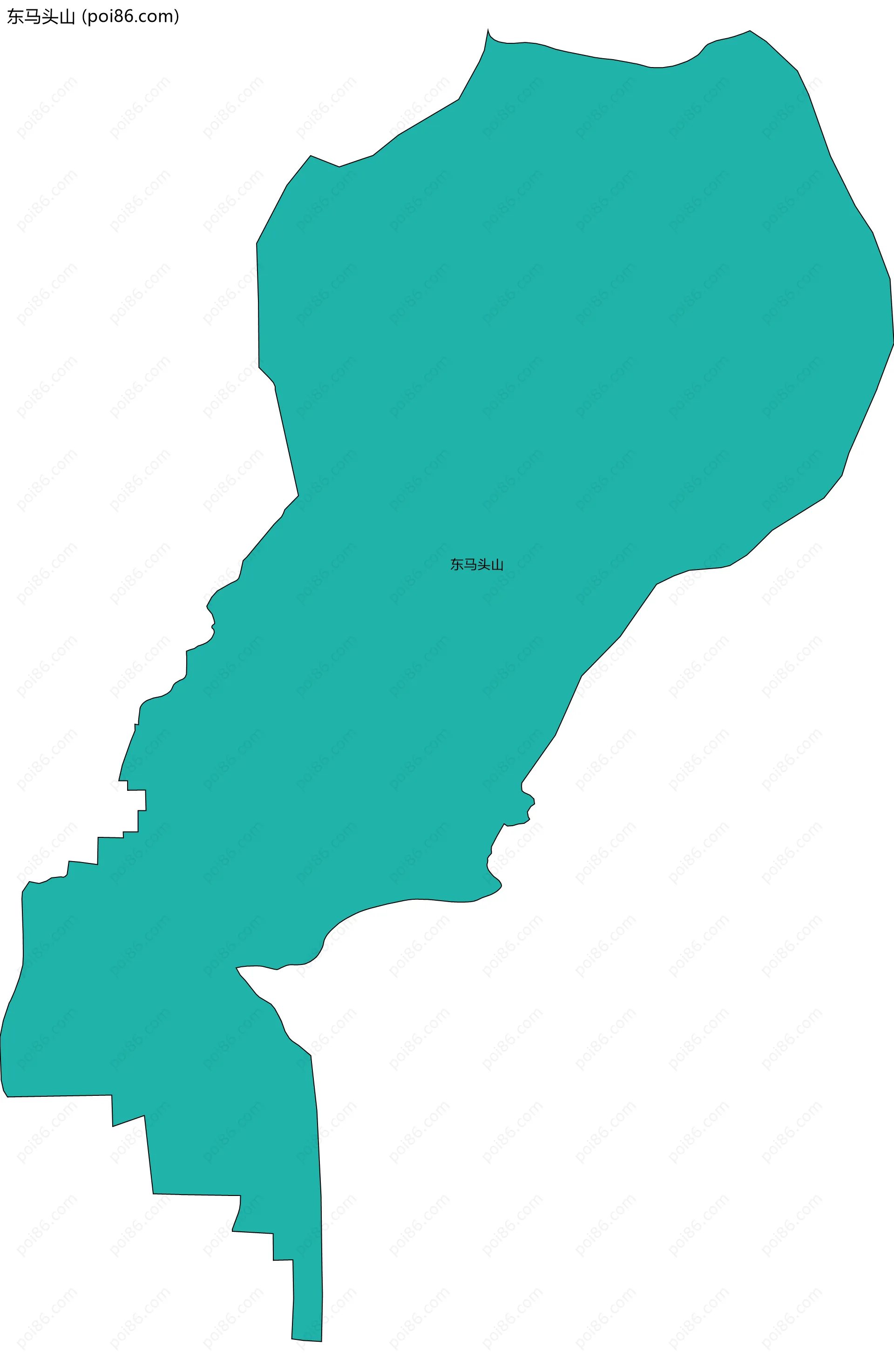 东马头山边界地图