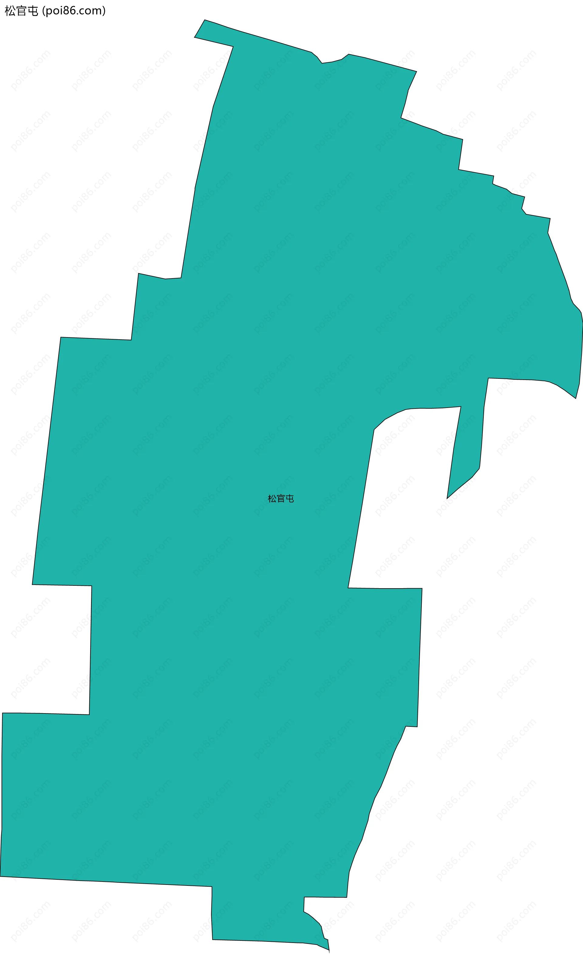 松官屯边界地图