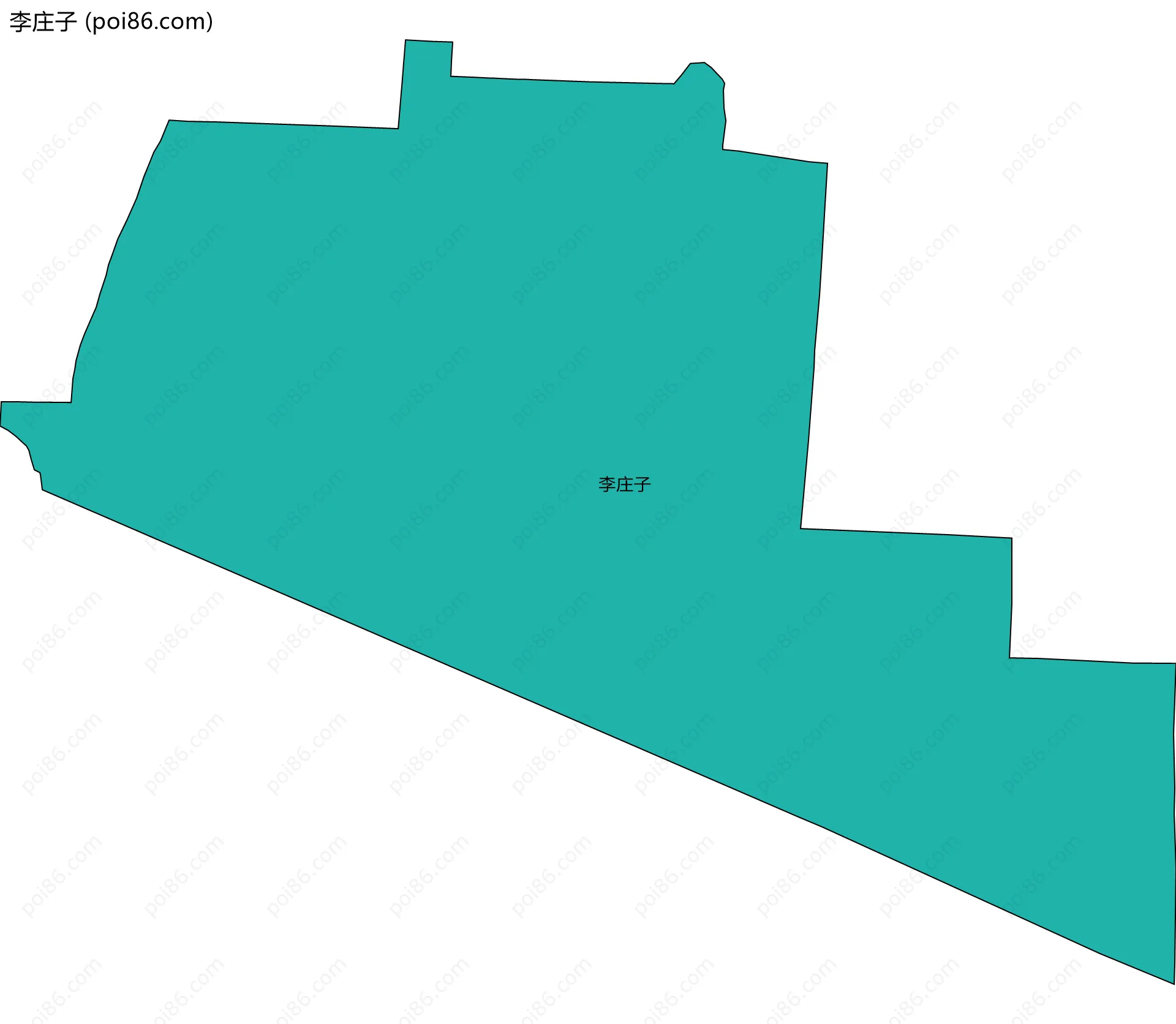 李庄子边界地图