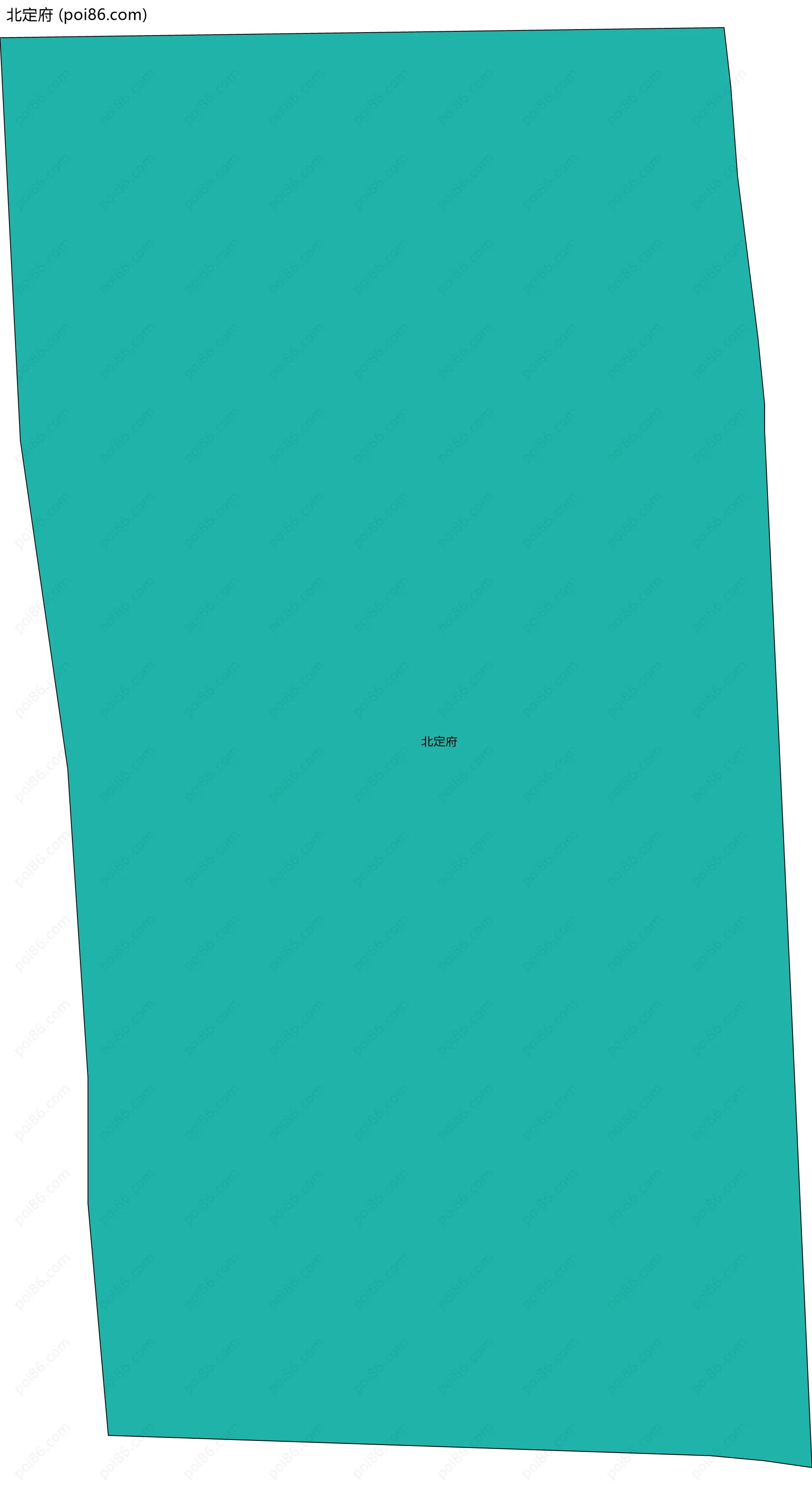 北定府边界地图