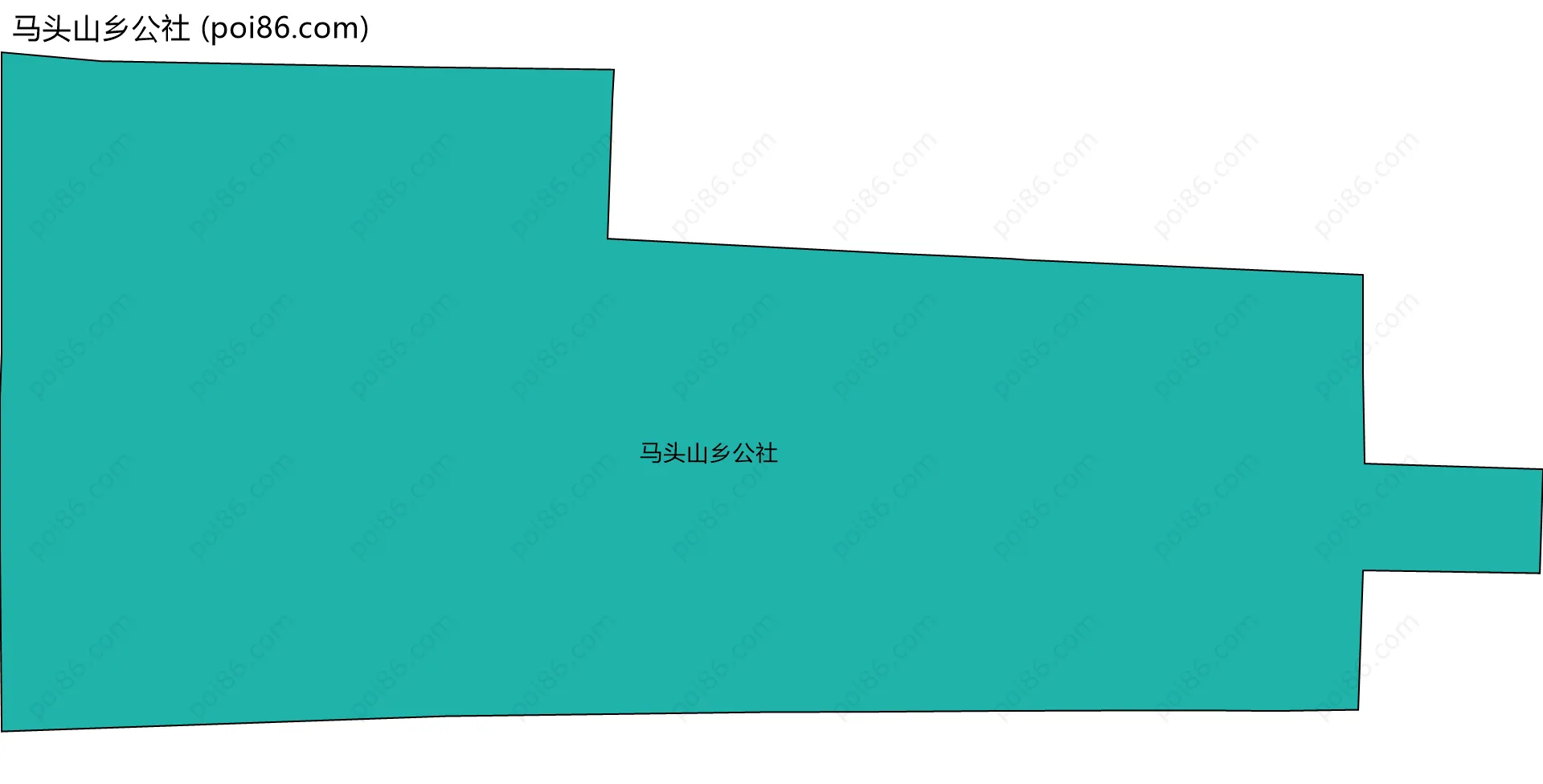 马头山乡公社边界地图