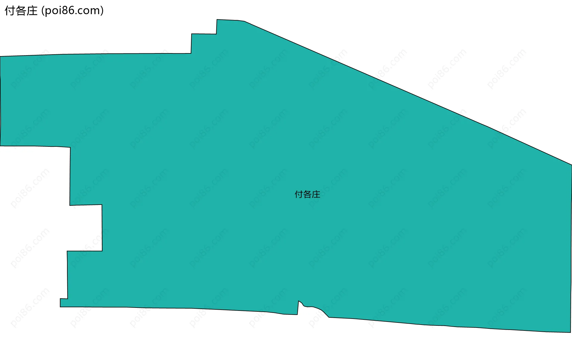 付各庄边界地图
