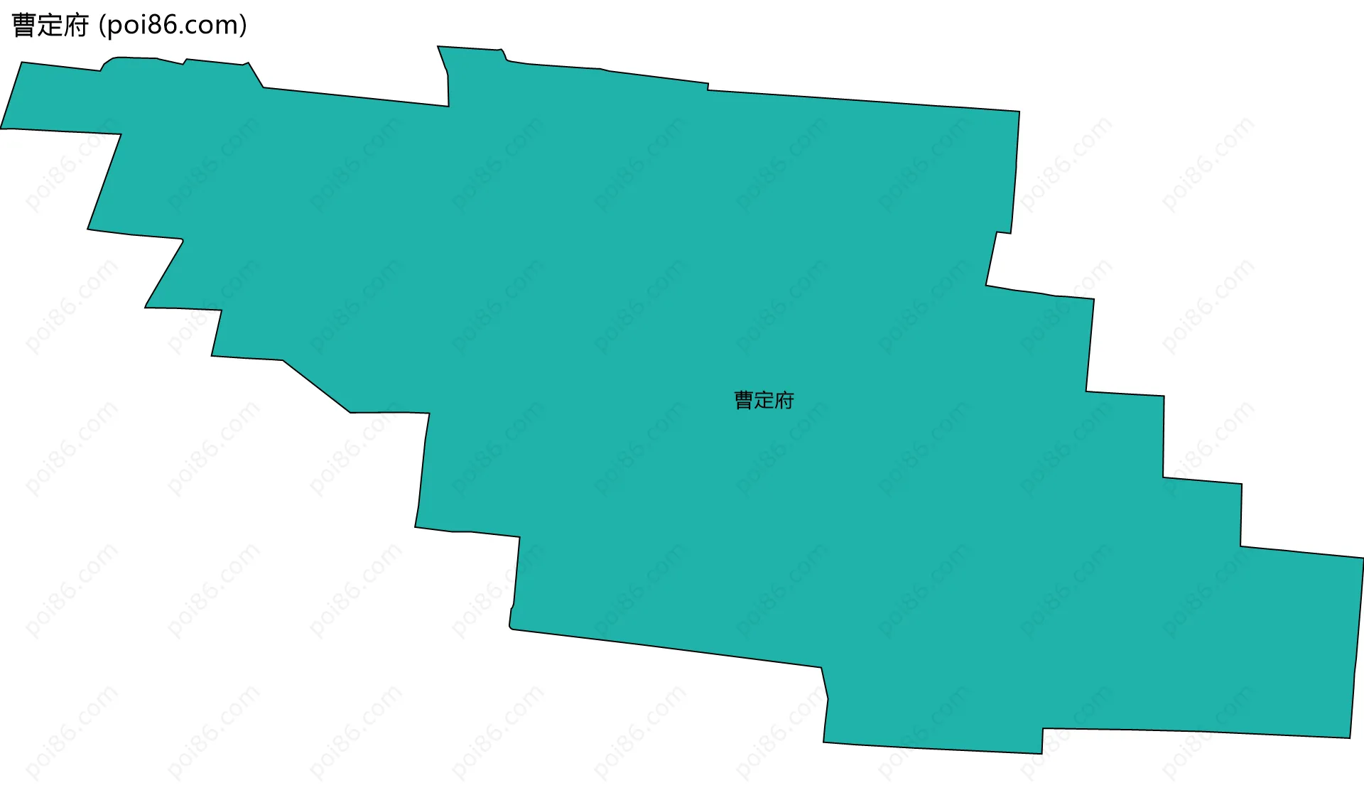 曹定府边界地图