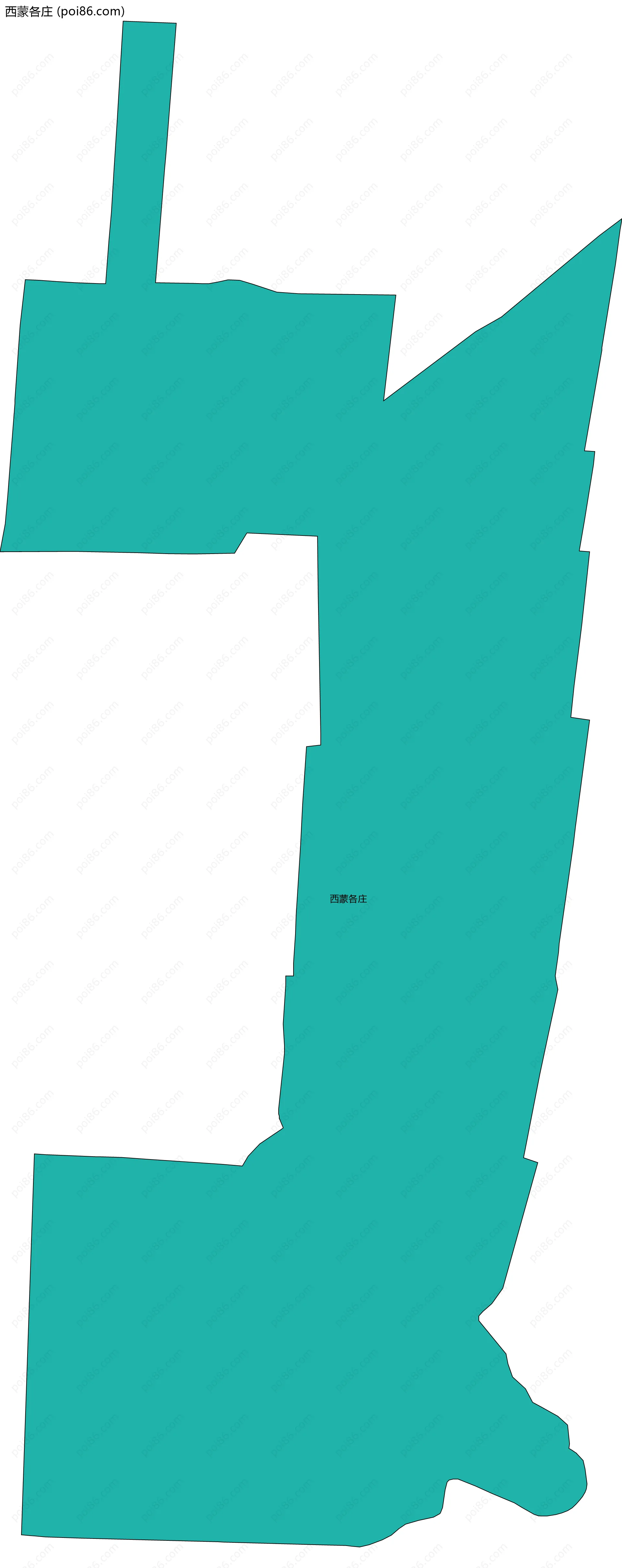 西蒙各庄边界地图