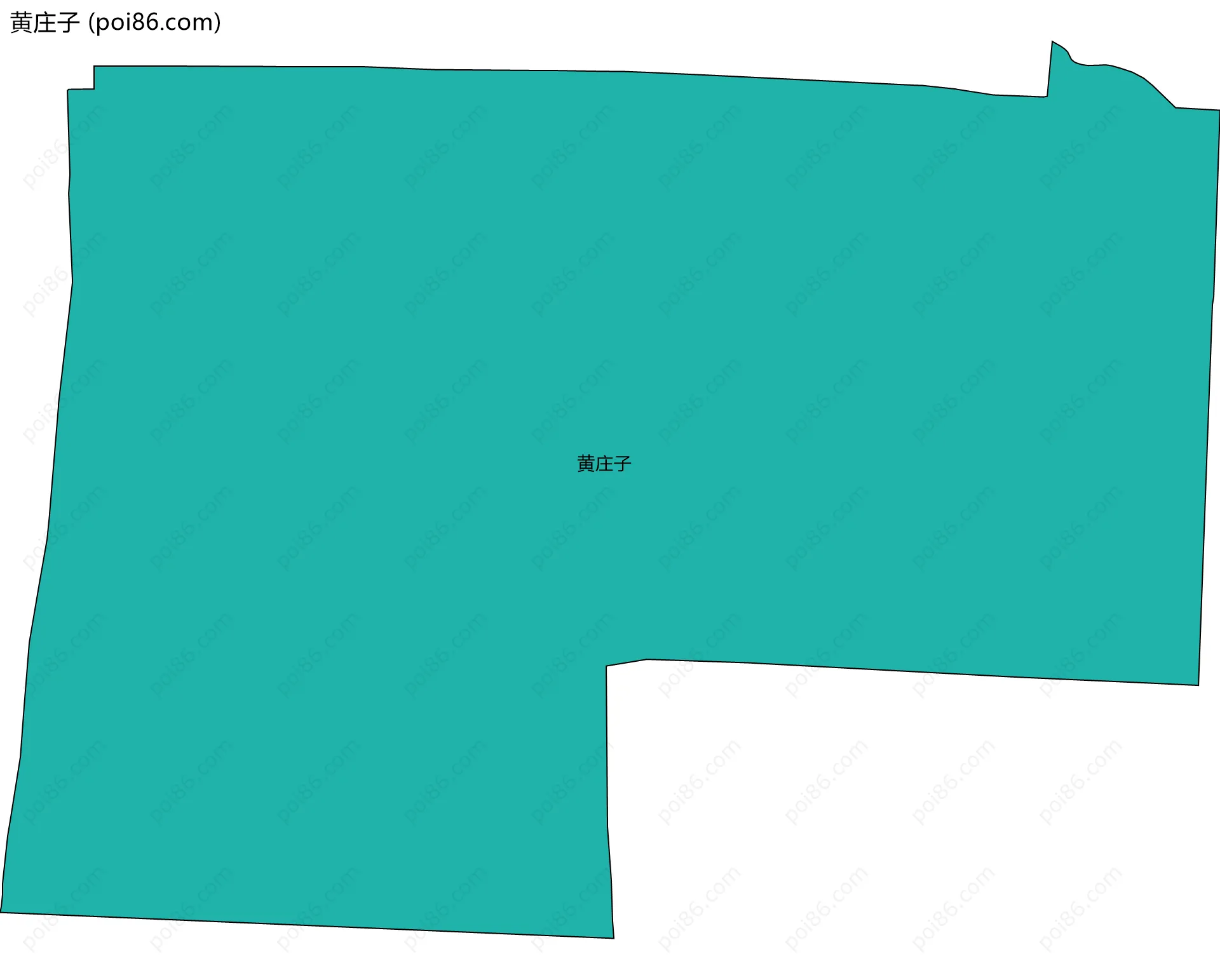黄庄子边界地图