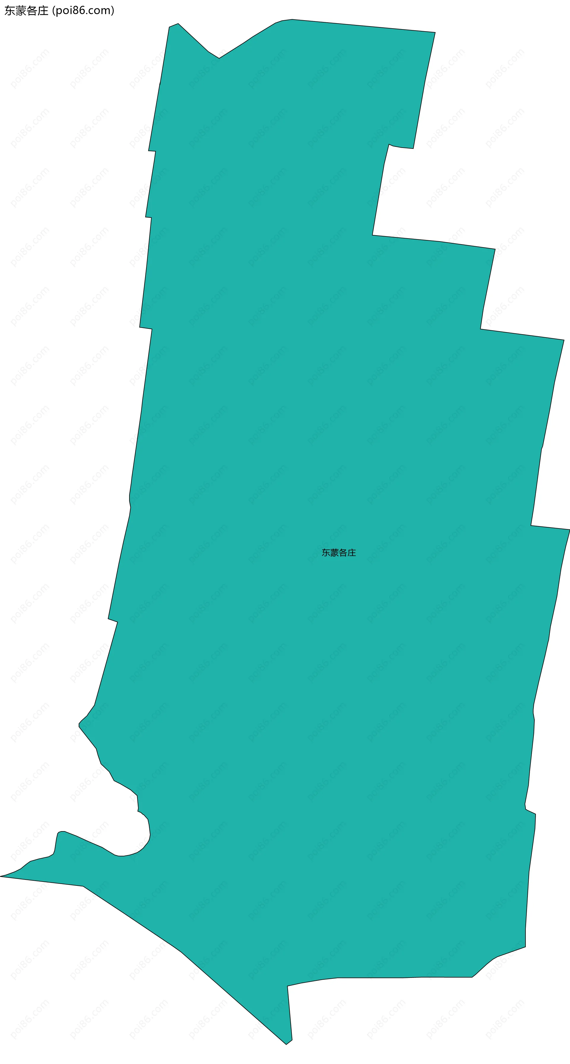 东蒙各庄边界地图