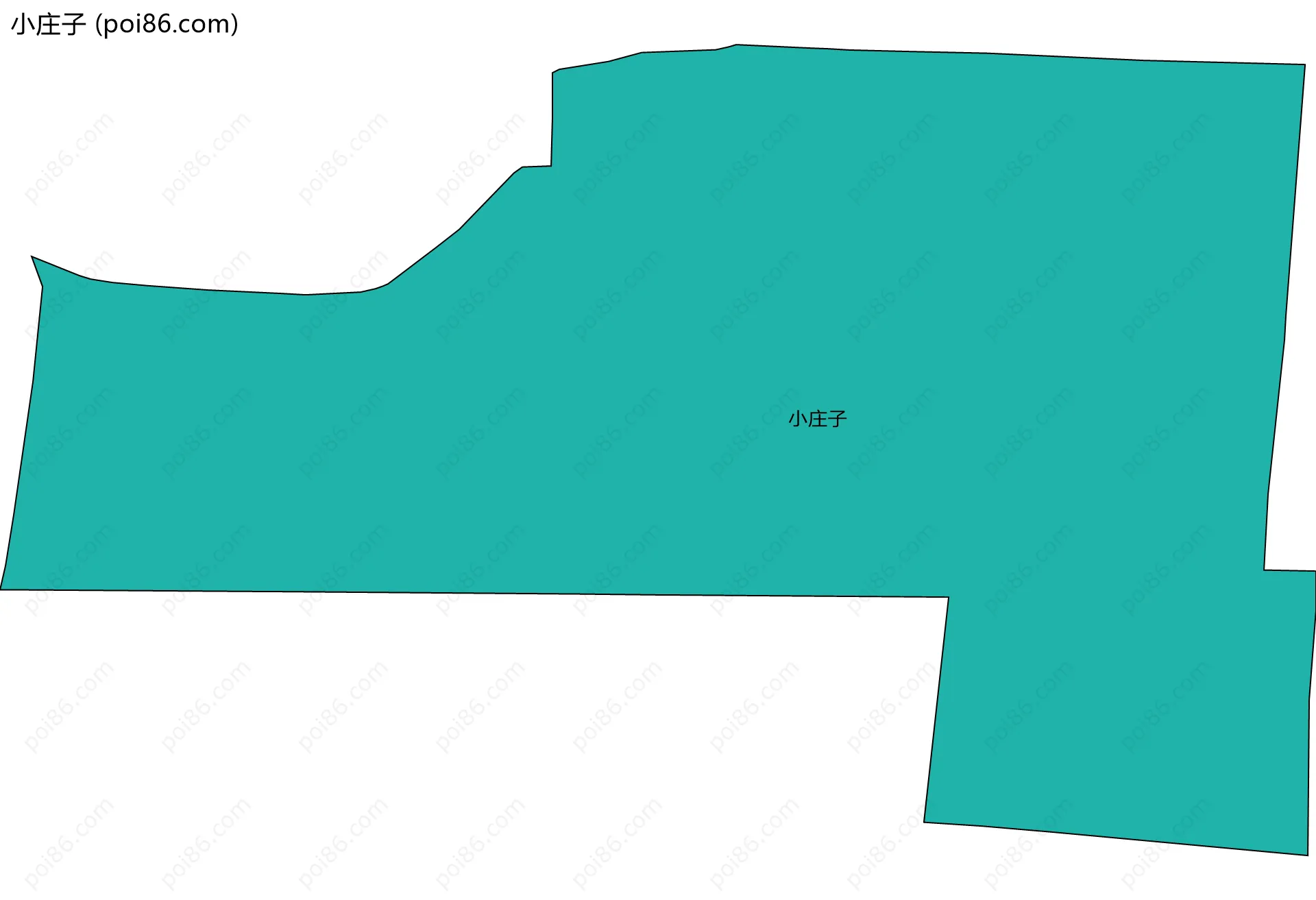 小庄子边界地图