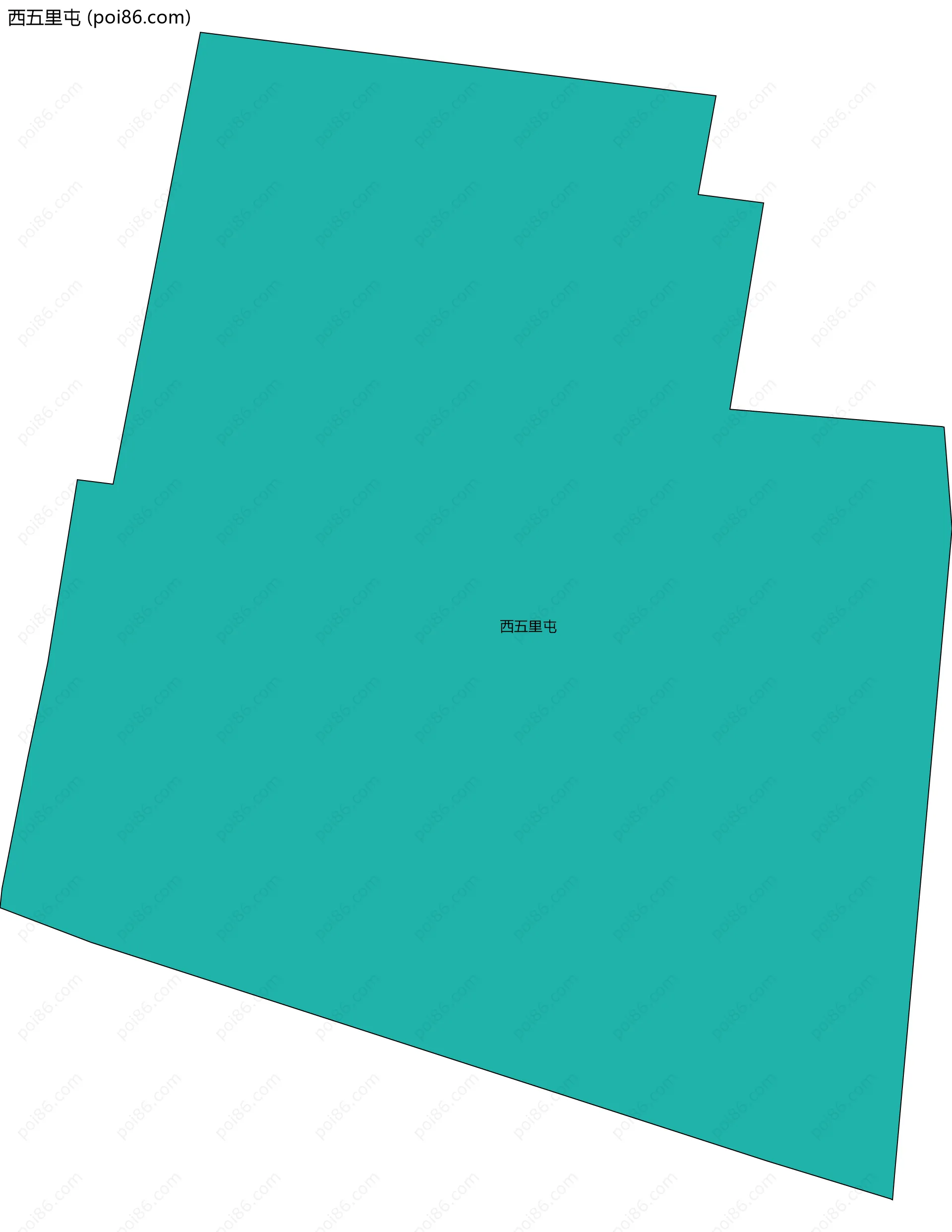 西五里屯边界地图