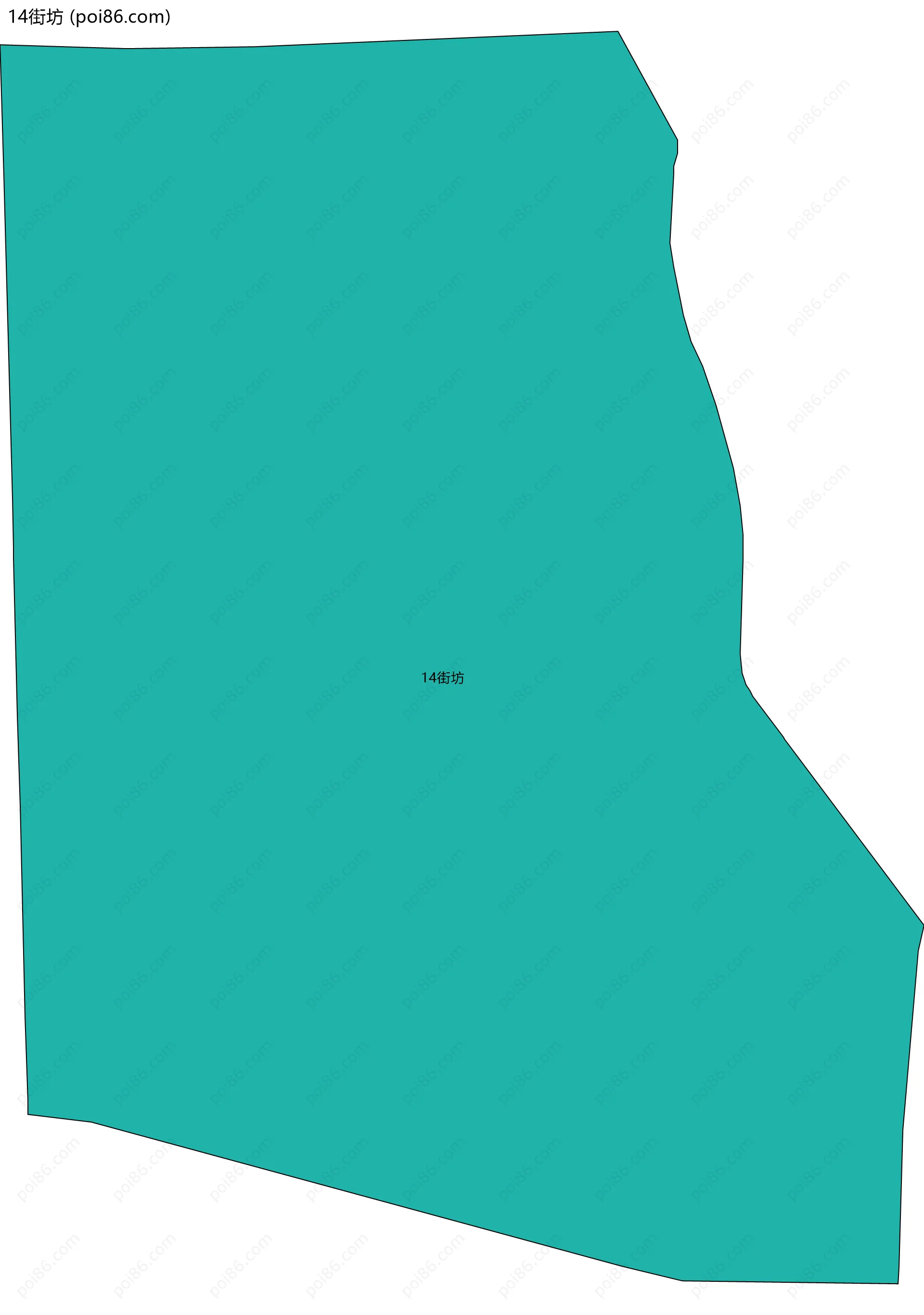 14街坊边界地图