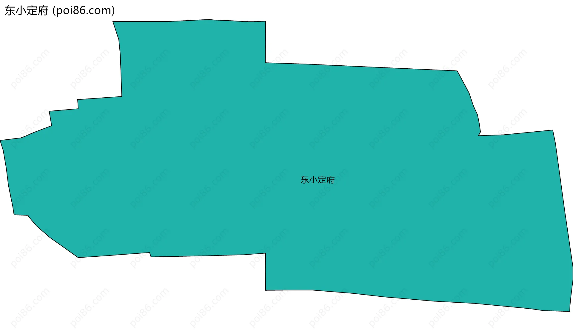 东小定府边界地图