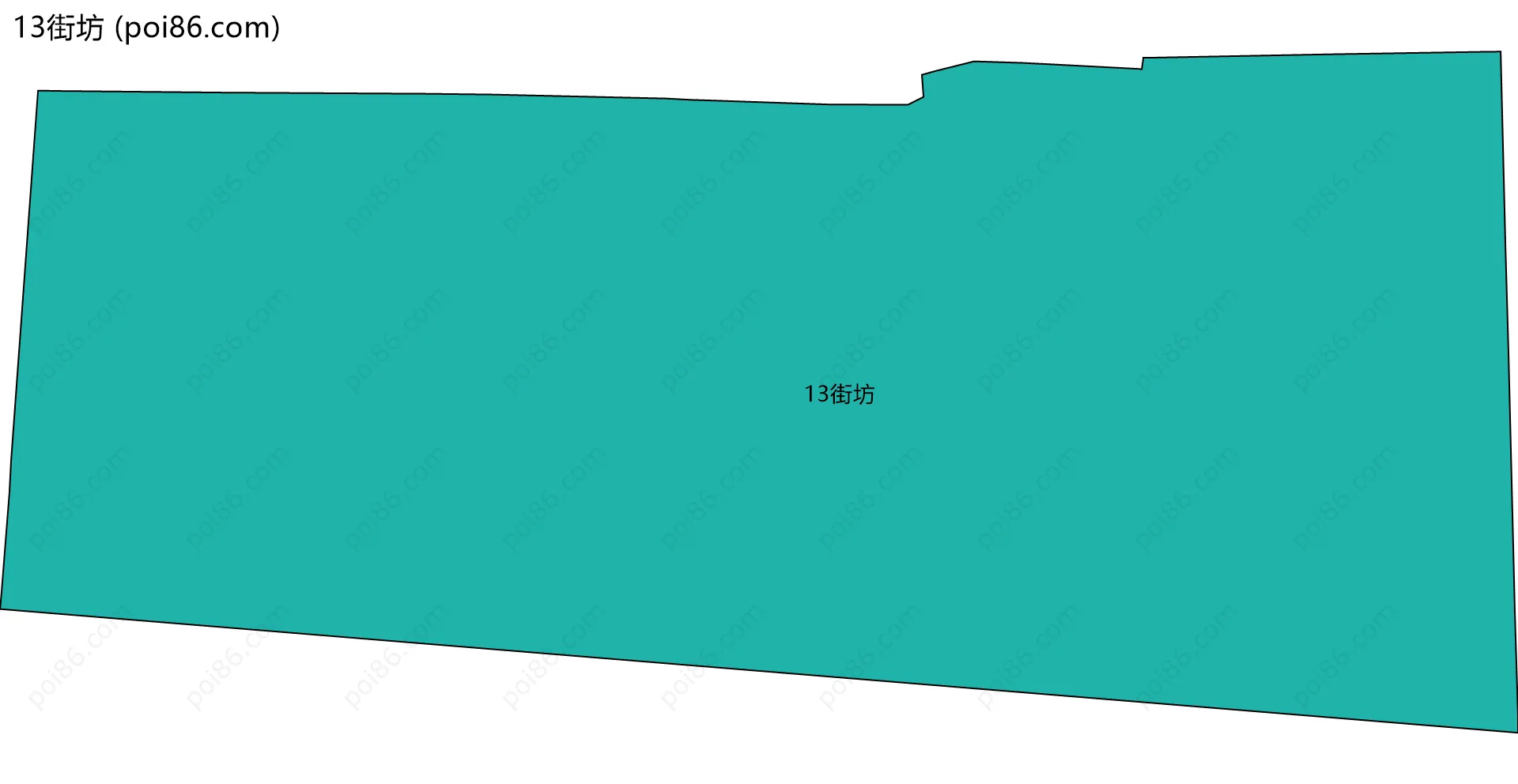 13街坊边界地图