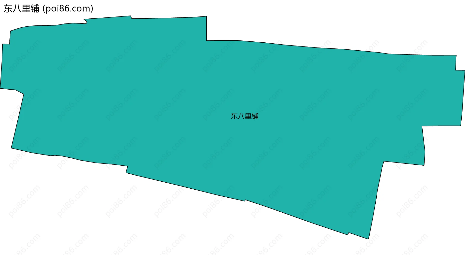 东八里铺边界地图
