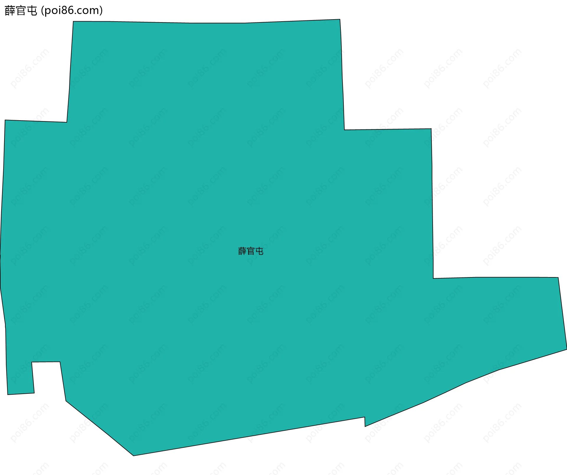 薛官屯边界地图