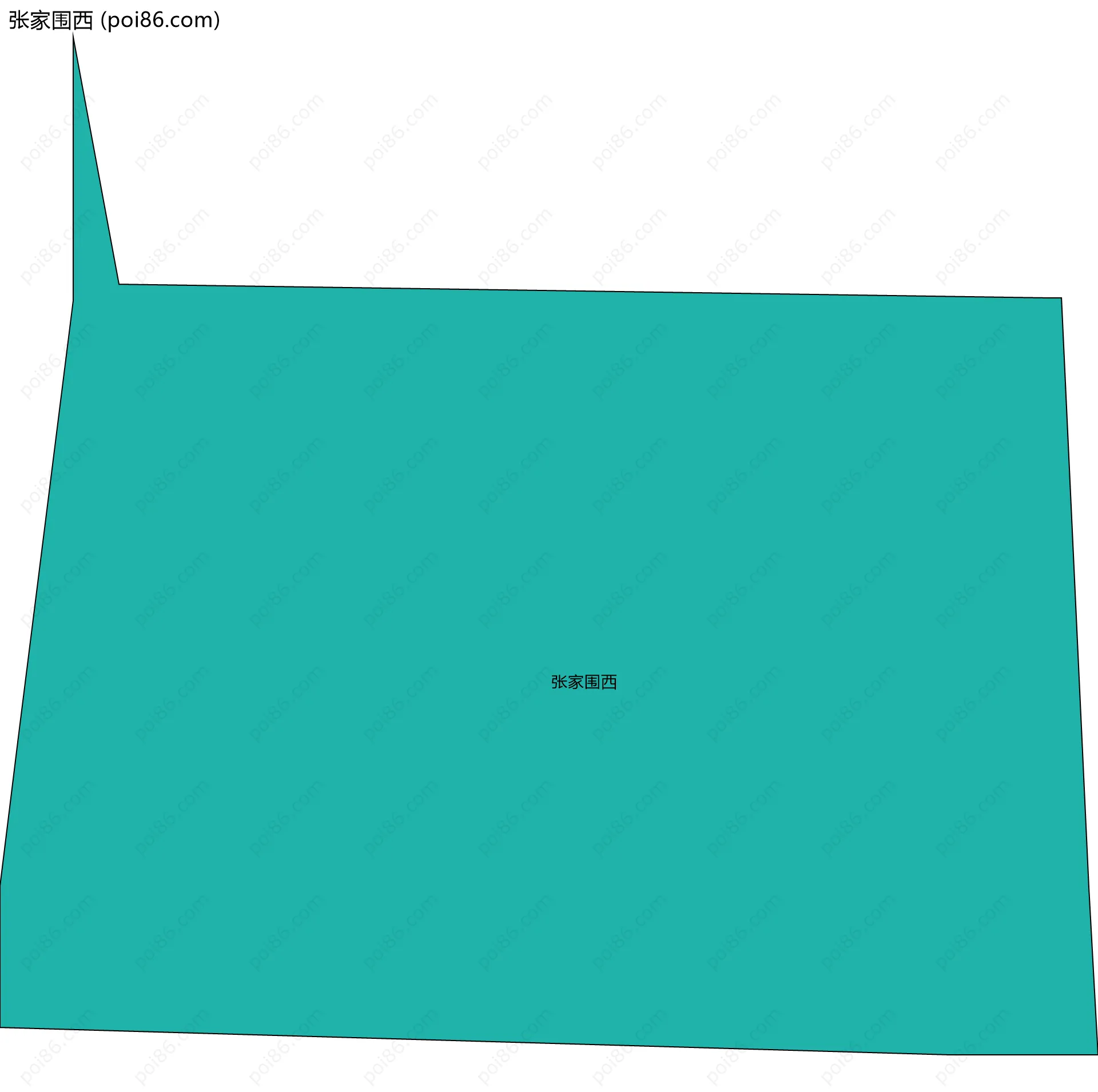 张家围西边界地图