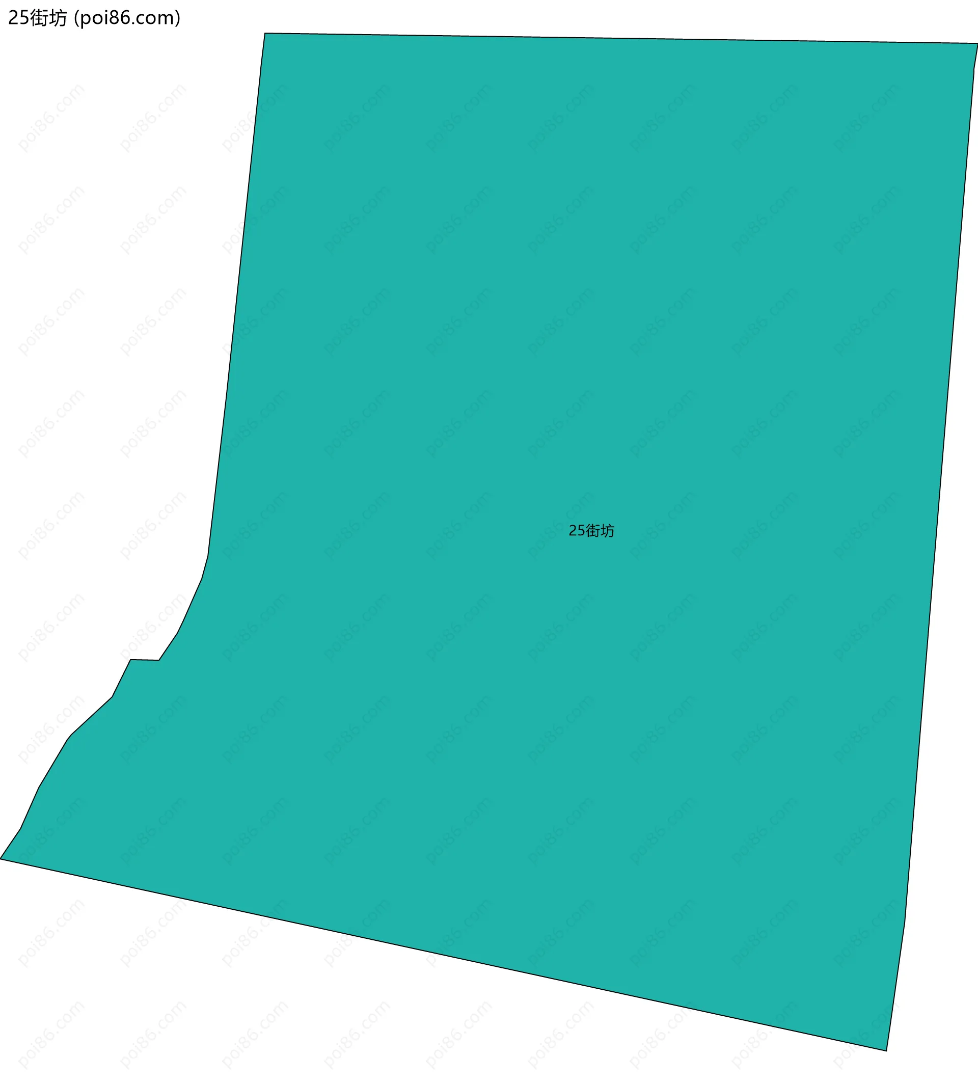 25街坊边界地图