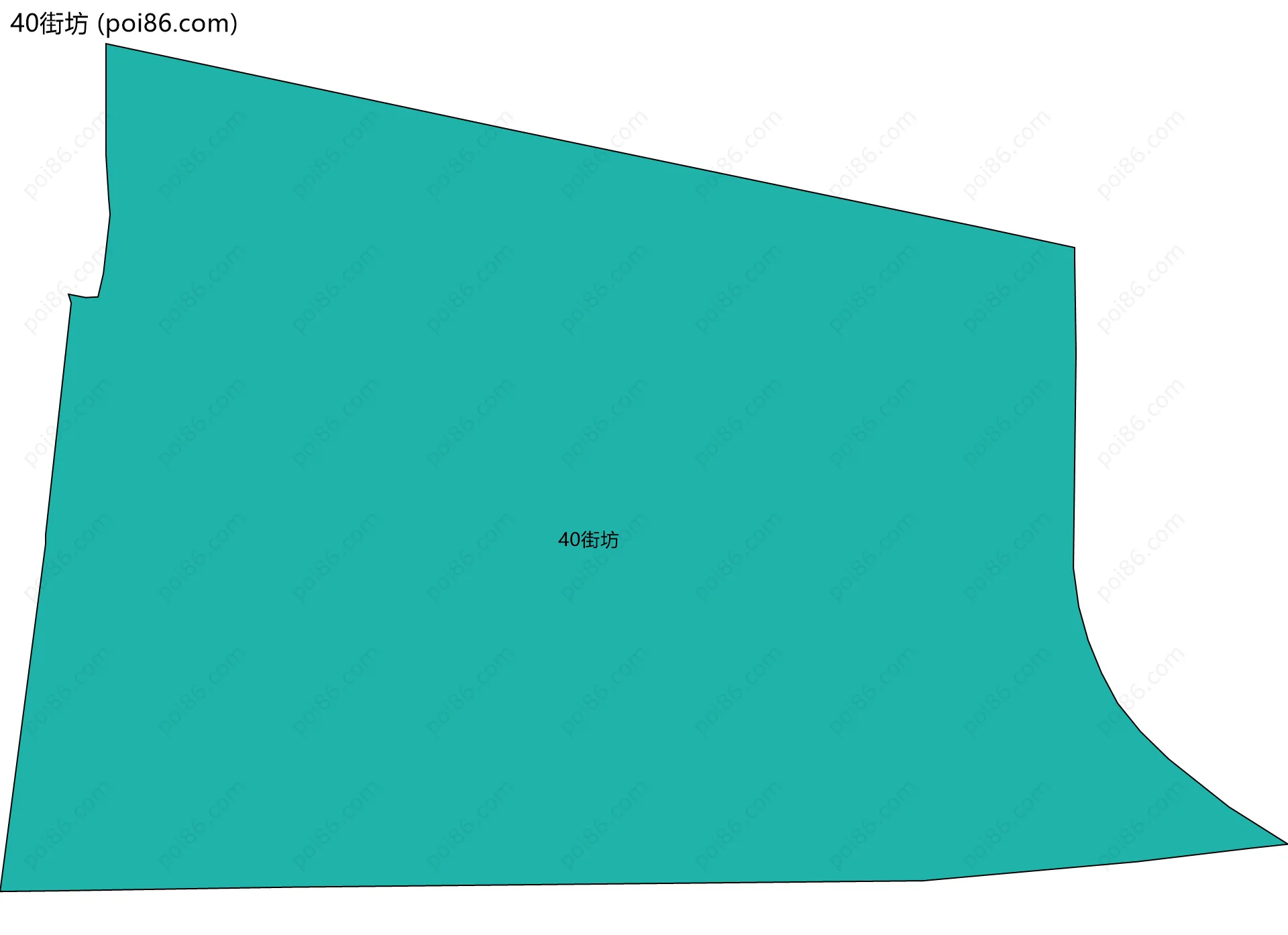 40街坊边界地图