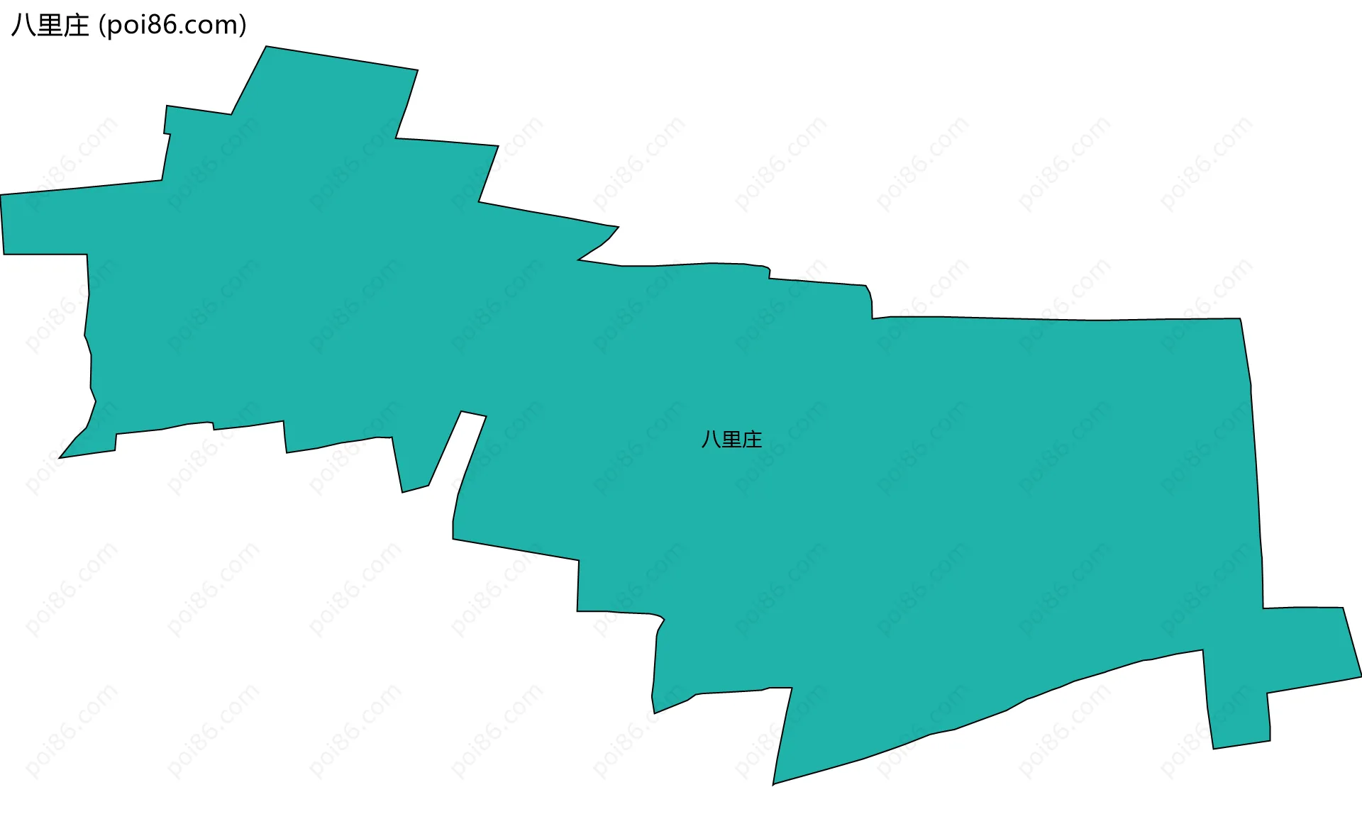 八里庄边界地图