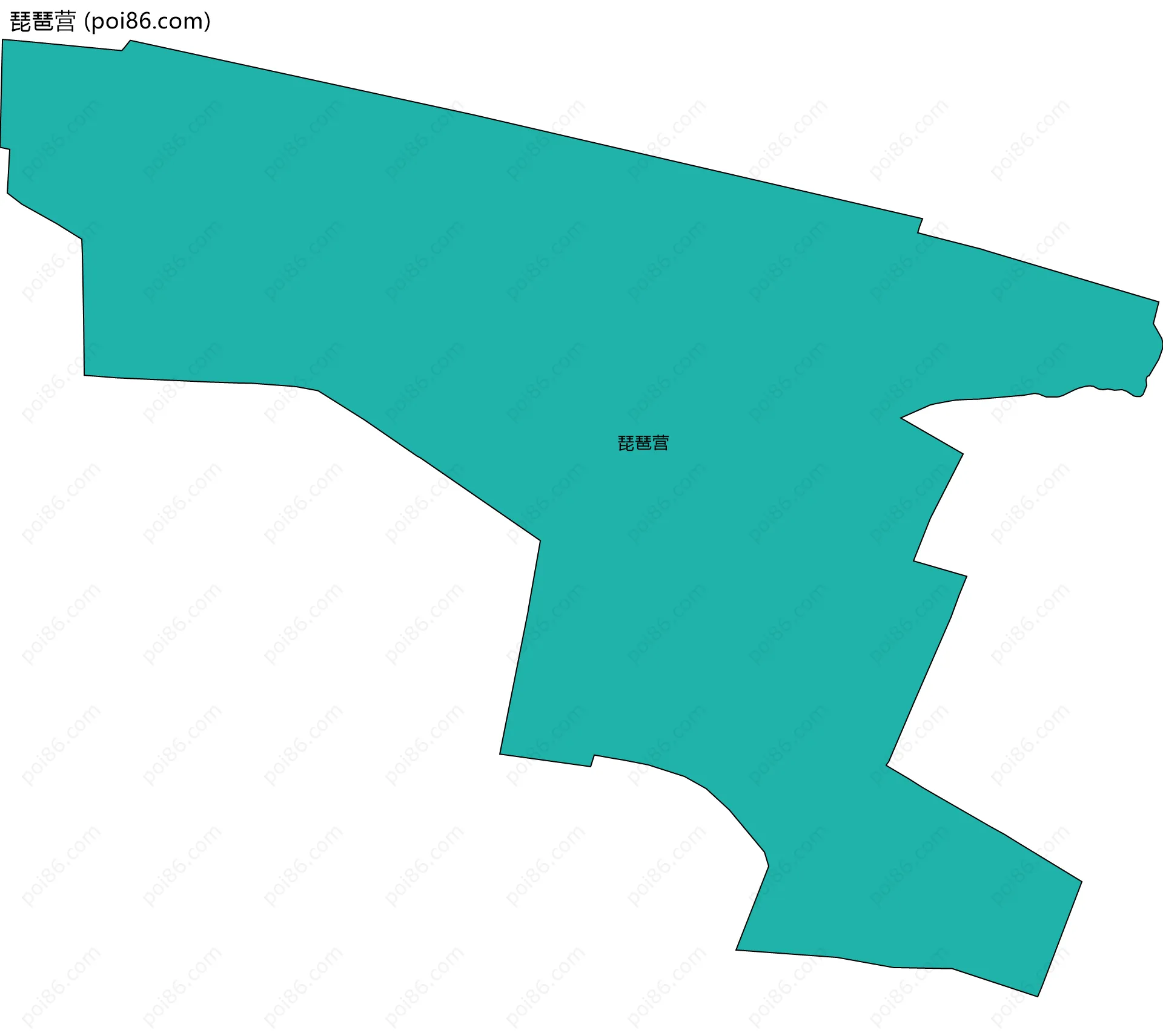 琵琶营边界地图