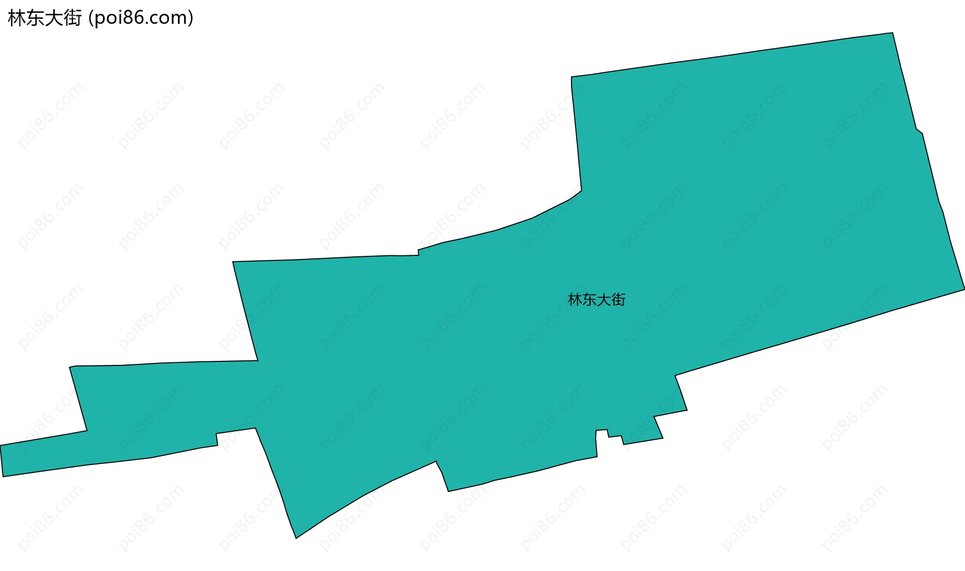 林东大街边界地图