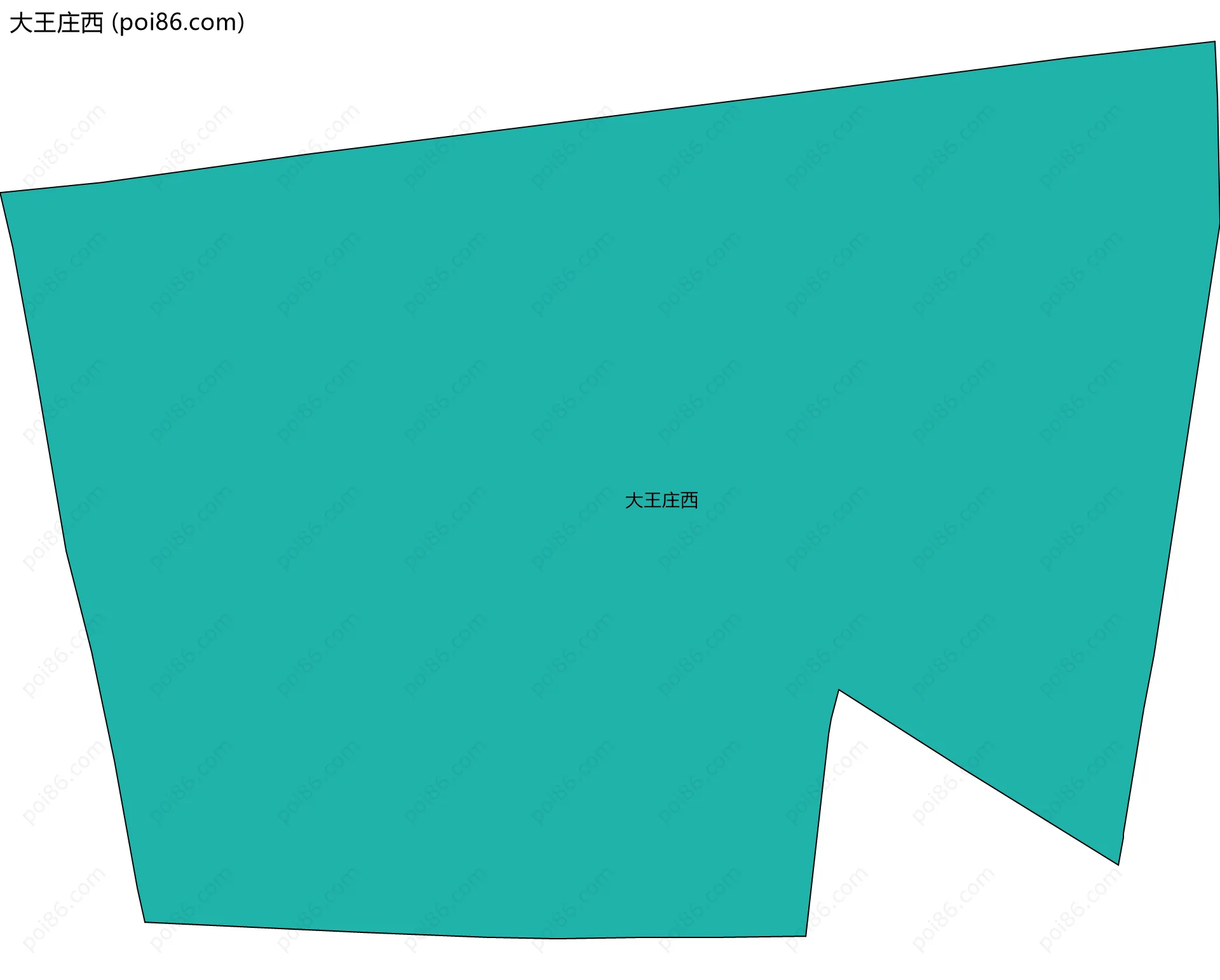 大王庄西边界地图